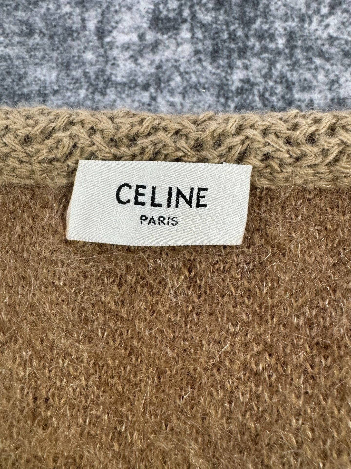 Celine Celine Mohair Diamond Pattern Gold Button Coat Size XS / US 0-2 / IT 36-38 - 4 Thumbnail