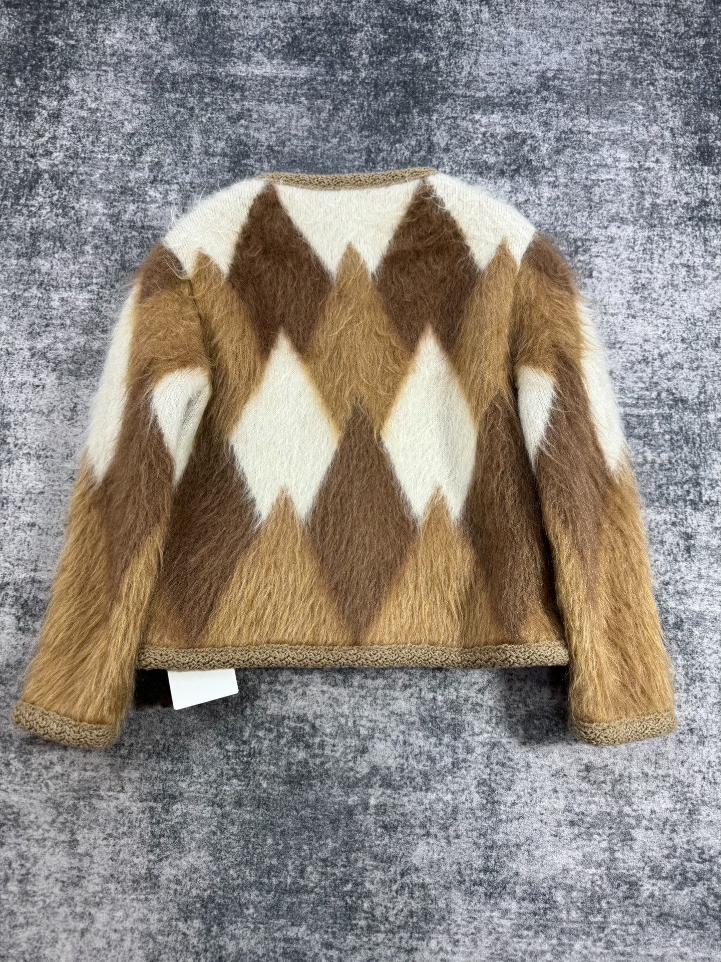 Celine Celine Mohair Diamond Pattern Gold Button Coat Size XS / US 0-2 / IT 36-38 - 2 Thumbnail