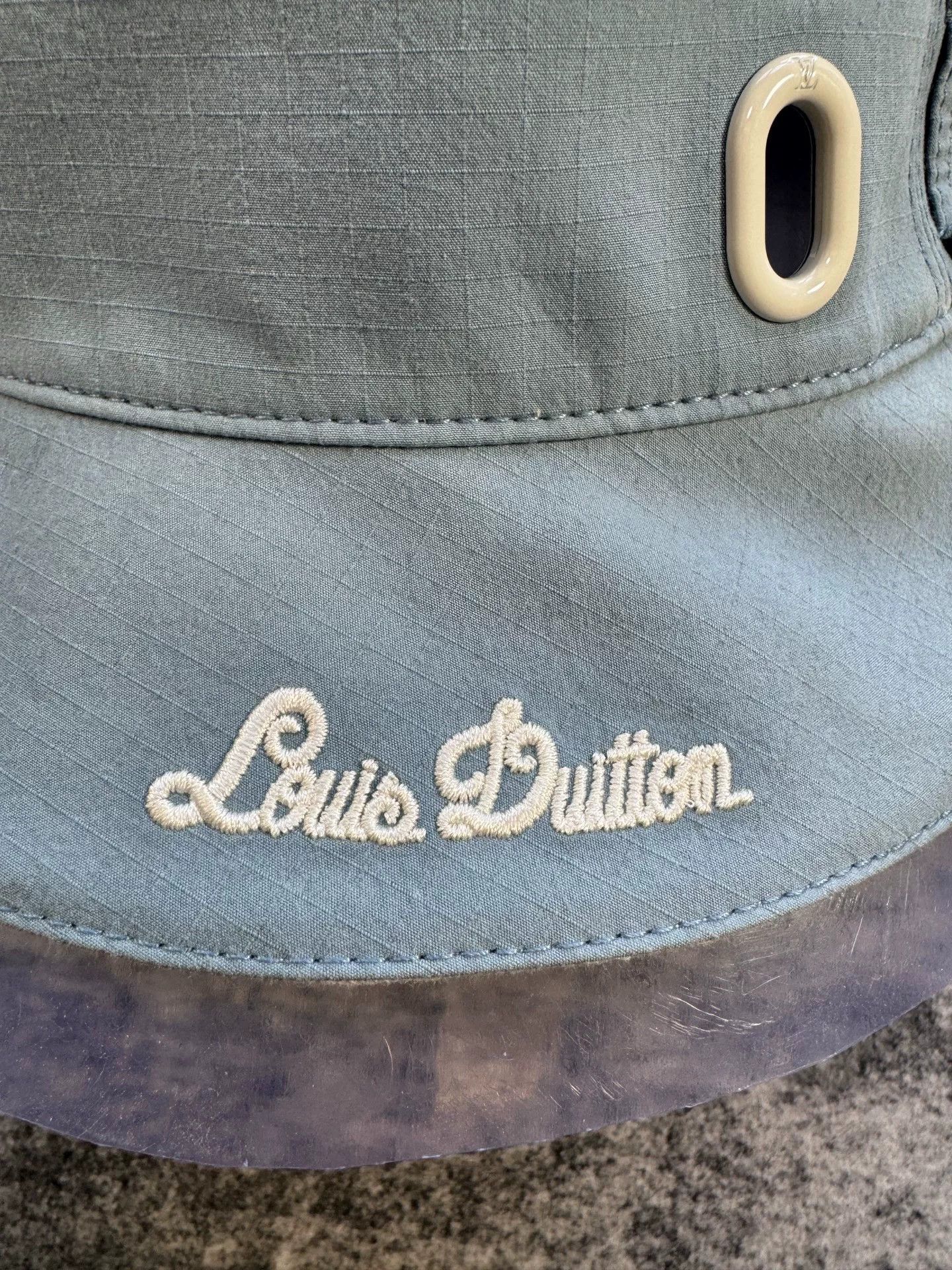 Louis Vuitton Louis Vuitton Global Limited Blue White Reversible Bucket Hat Size ONE SIZE - 3 Thumbnail