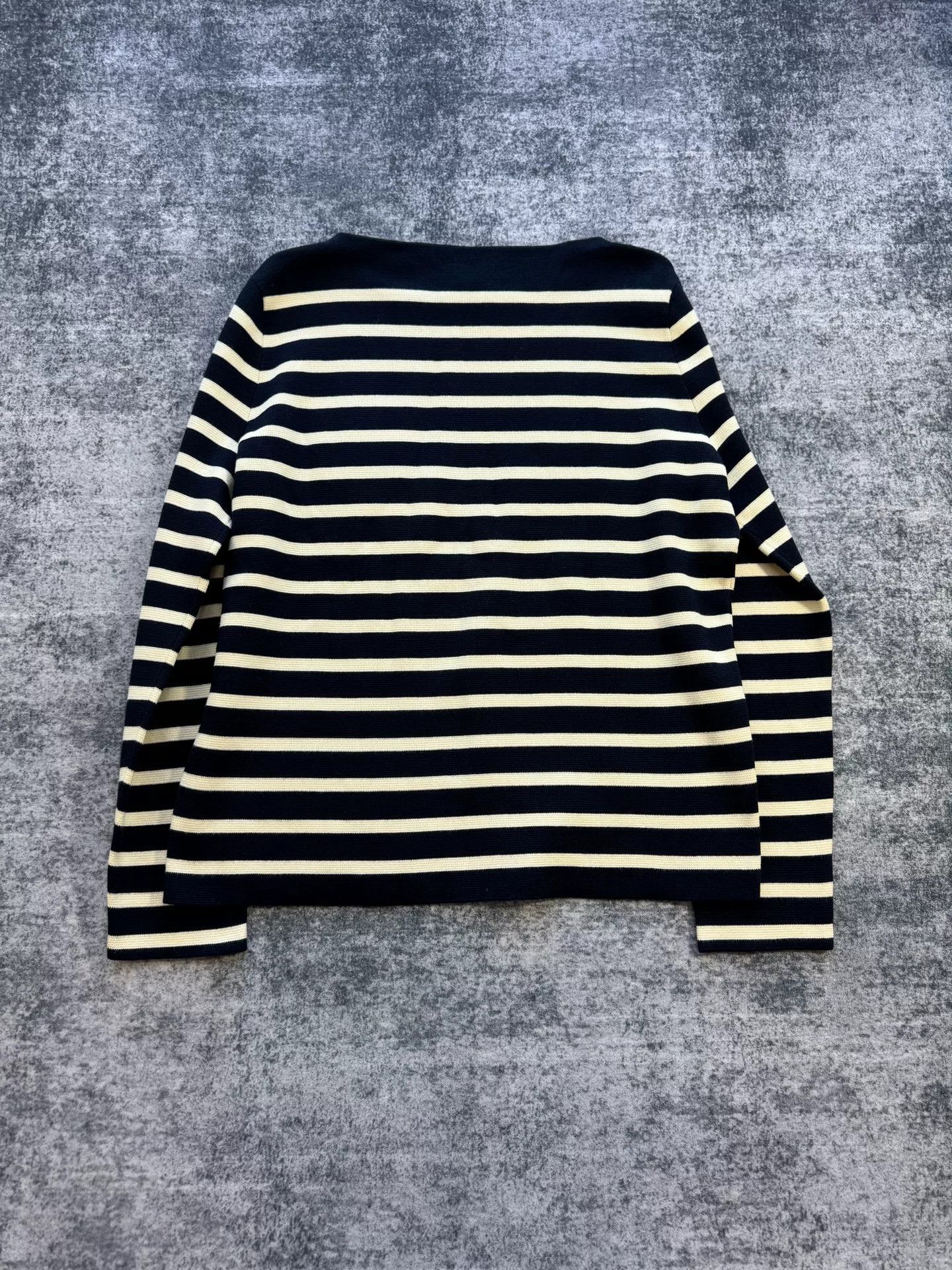 Gucci Gucci Blue White Striped Knit Sweater Size US L / EU 52-54 / 3 - 2 Thumbnail