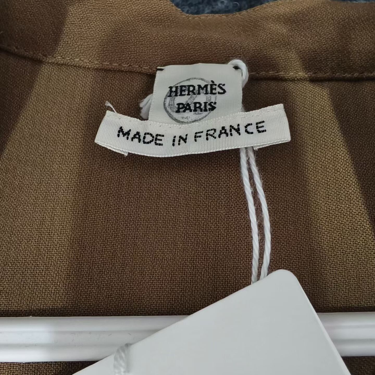 Hermes Hermes Brown Bell Ruffle Collar Shirt Size XS / US 0-2 / IT 36-38 - 3 Thumbnail