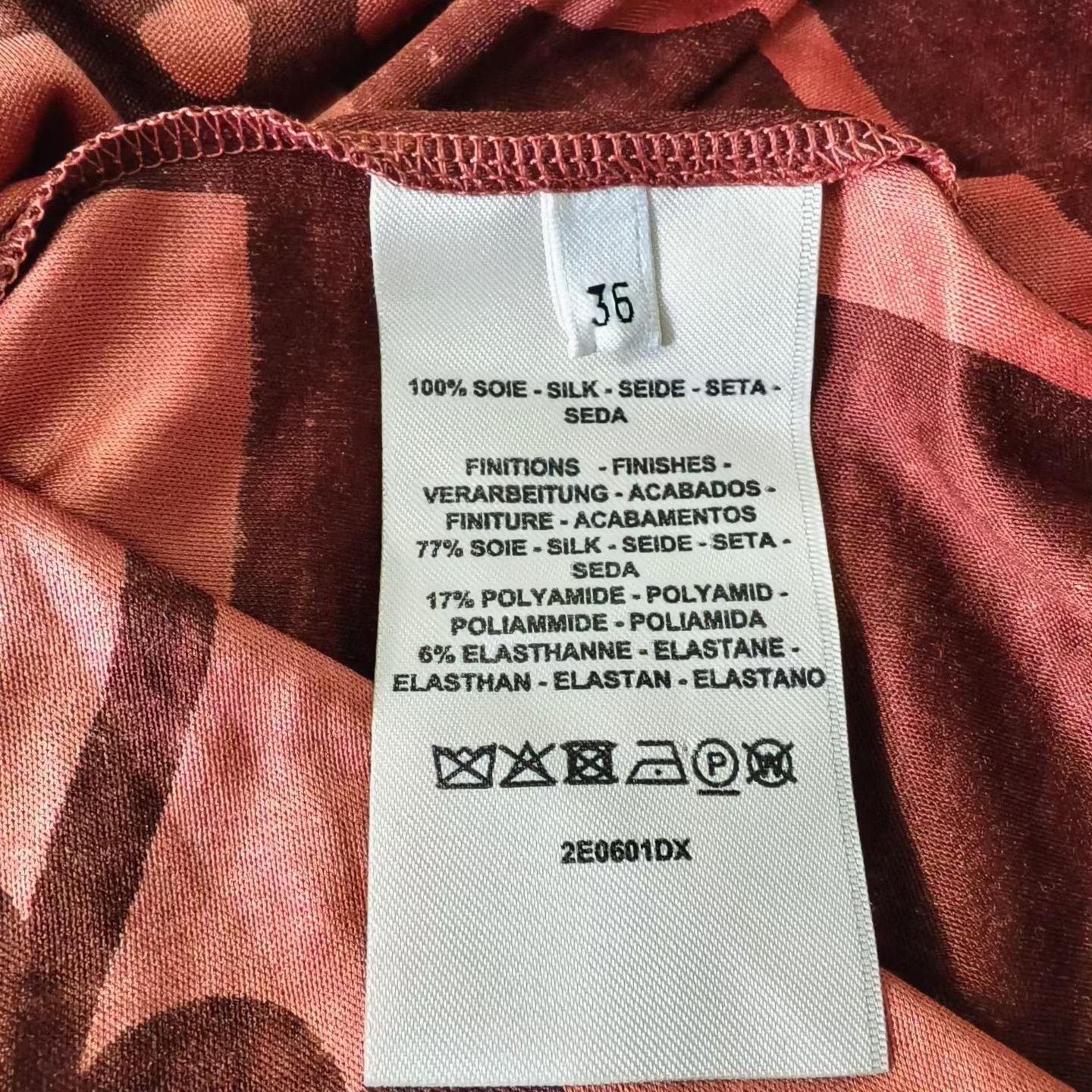 Hermes Hermes Orange Horseshoe Print Silk Top Size XS / US 0-2 / IT 36-38 - 4 Thumbnail
