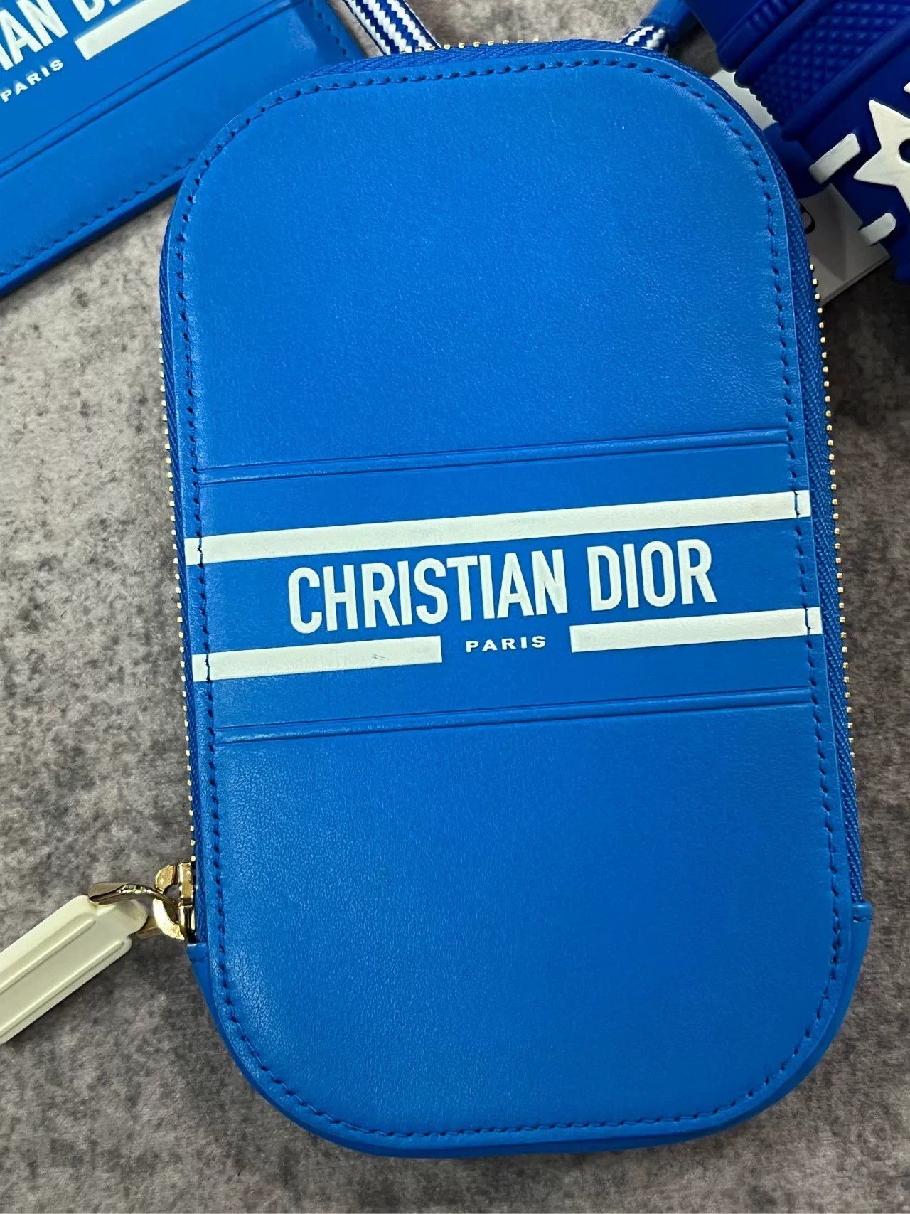 Dior Dior Blue Three-in-One Coin Purse Size ONE SIZE - 2 Thumbnail