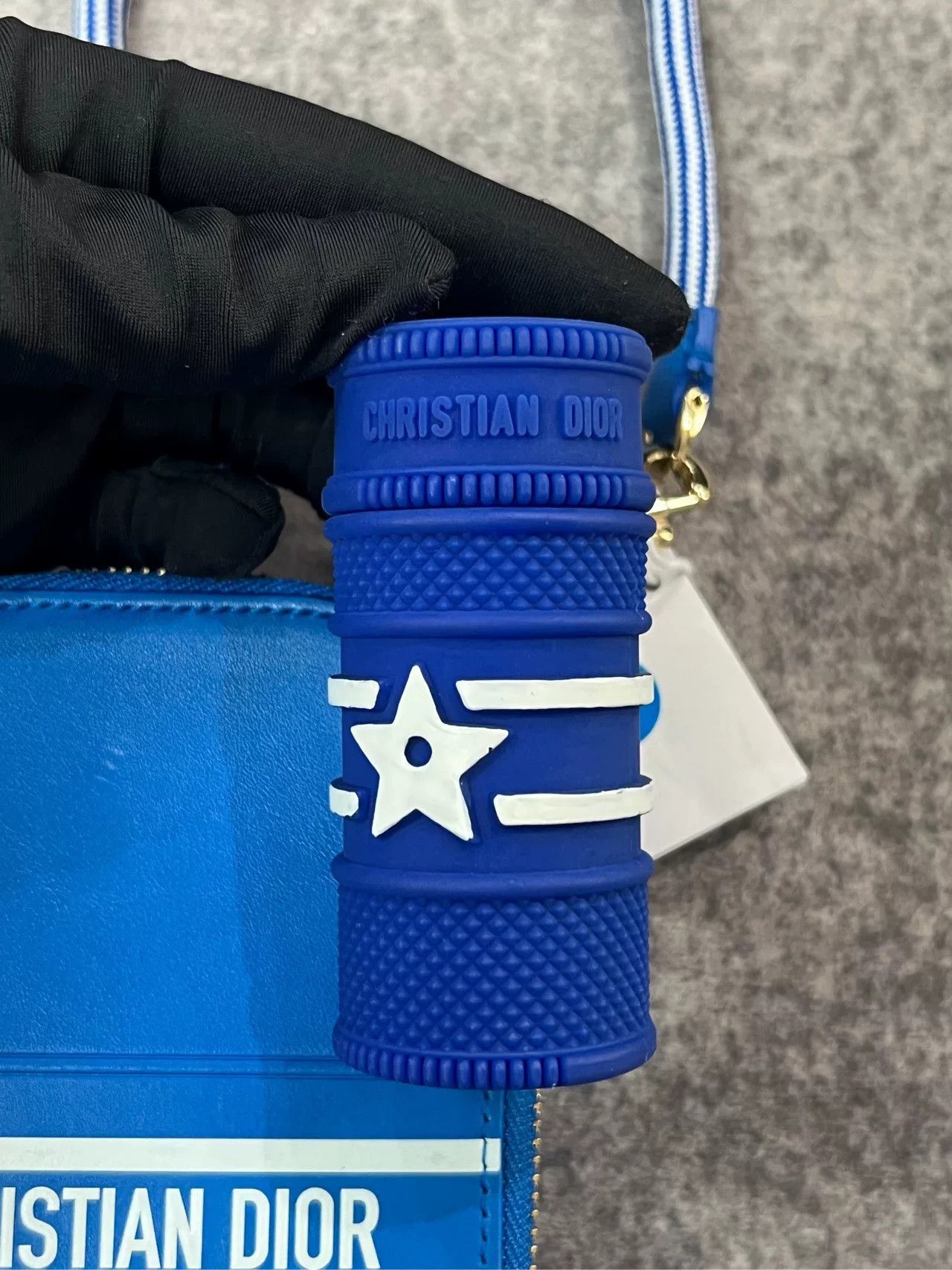 Dior Dior Blue Three-in-One Coin Purse Size ONE SIZE - 4 Thumbnail
