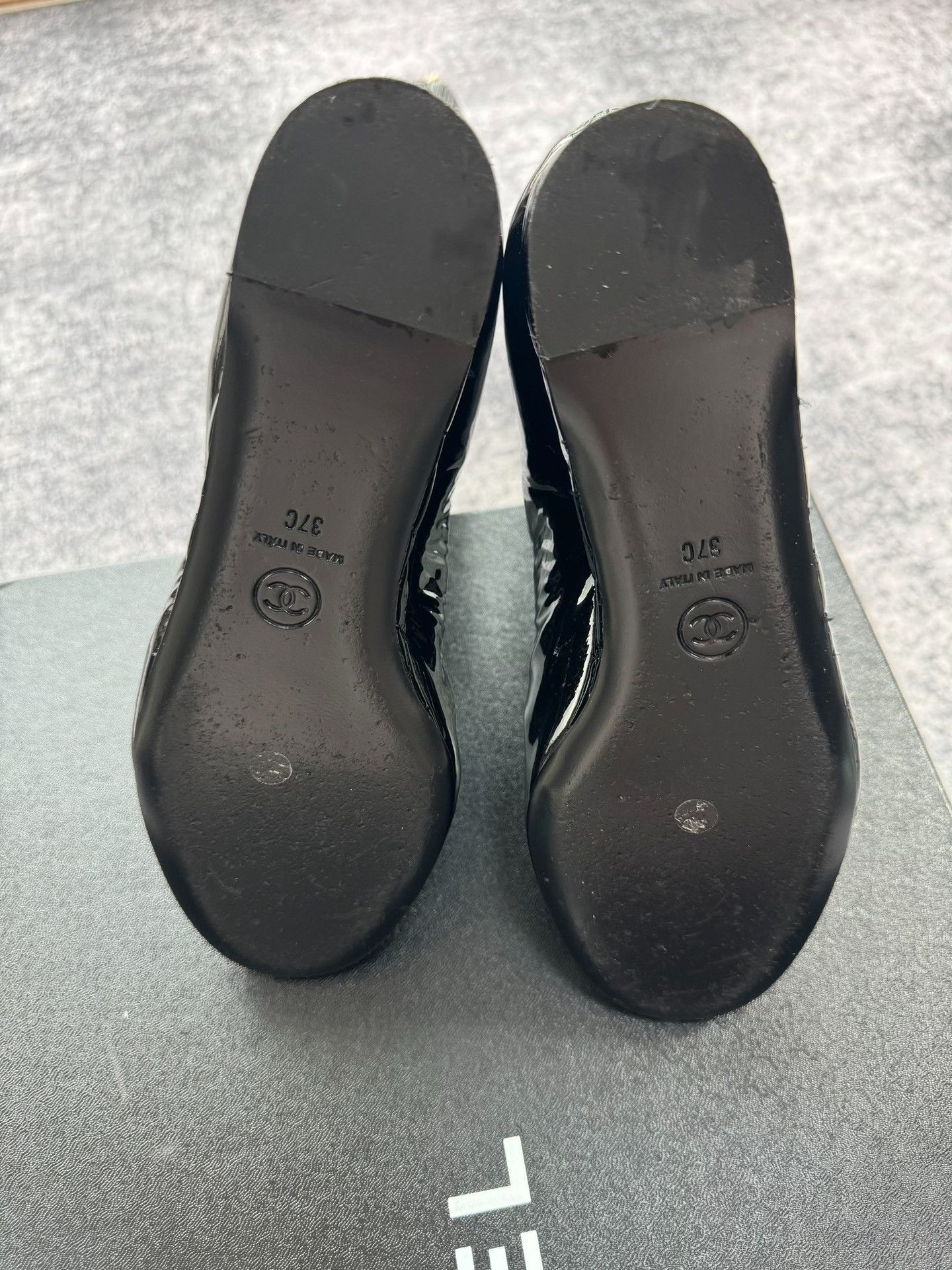 Chanel Chanel Patent Leather Wedge Knee-High Boots Size US 6 / IT 36 - 7 Thumbnail