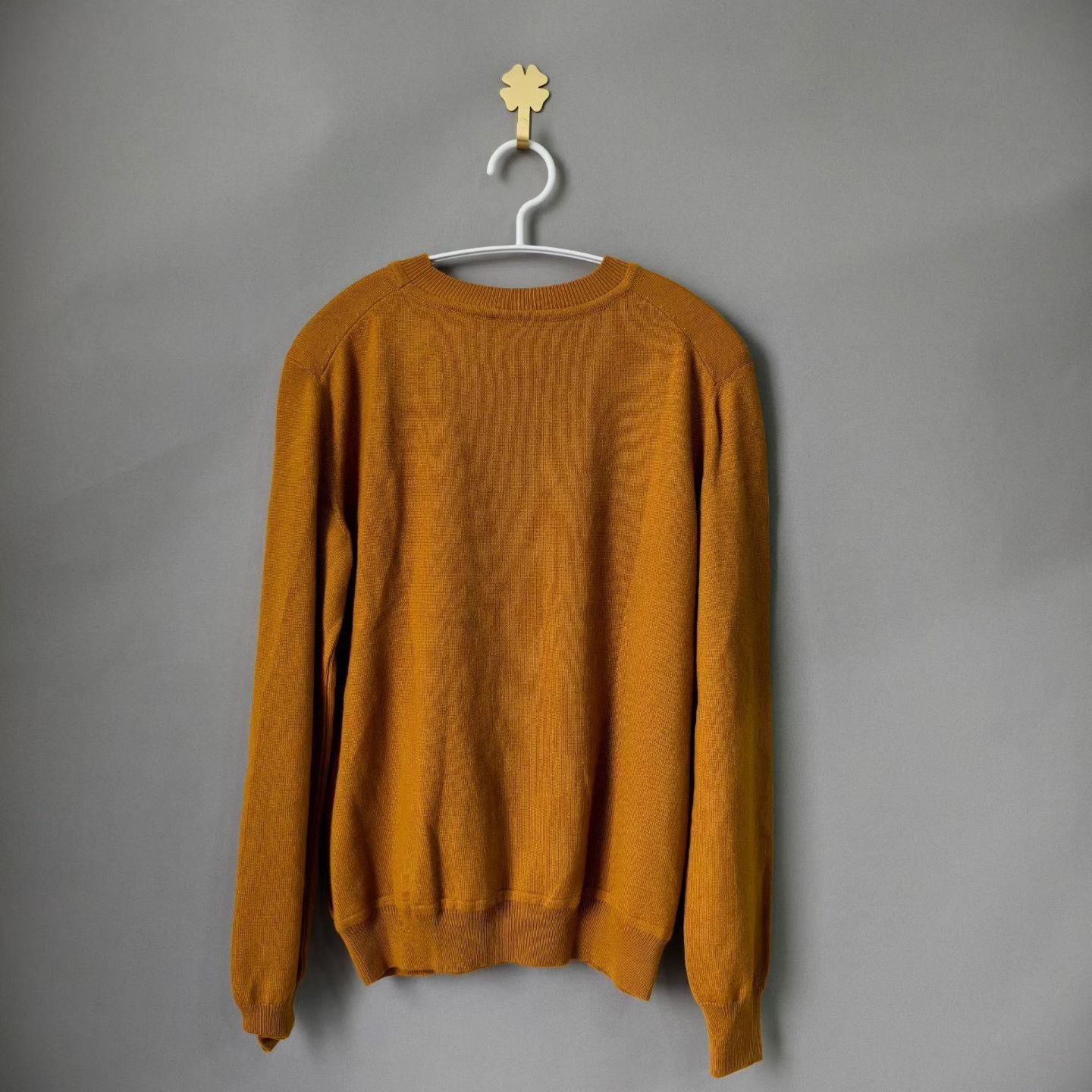 Hermes Hermès Brown Chain Logo Cashmere Sweater Size XXS / US 00 / IT 34 - 2 Thumbnail