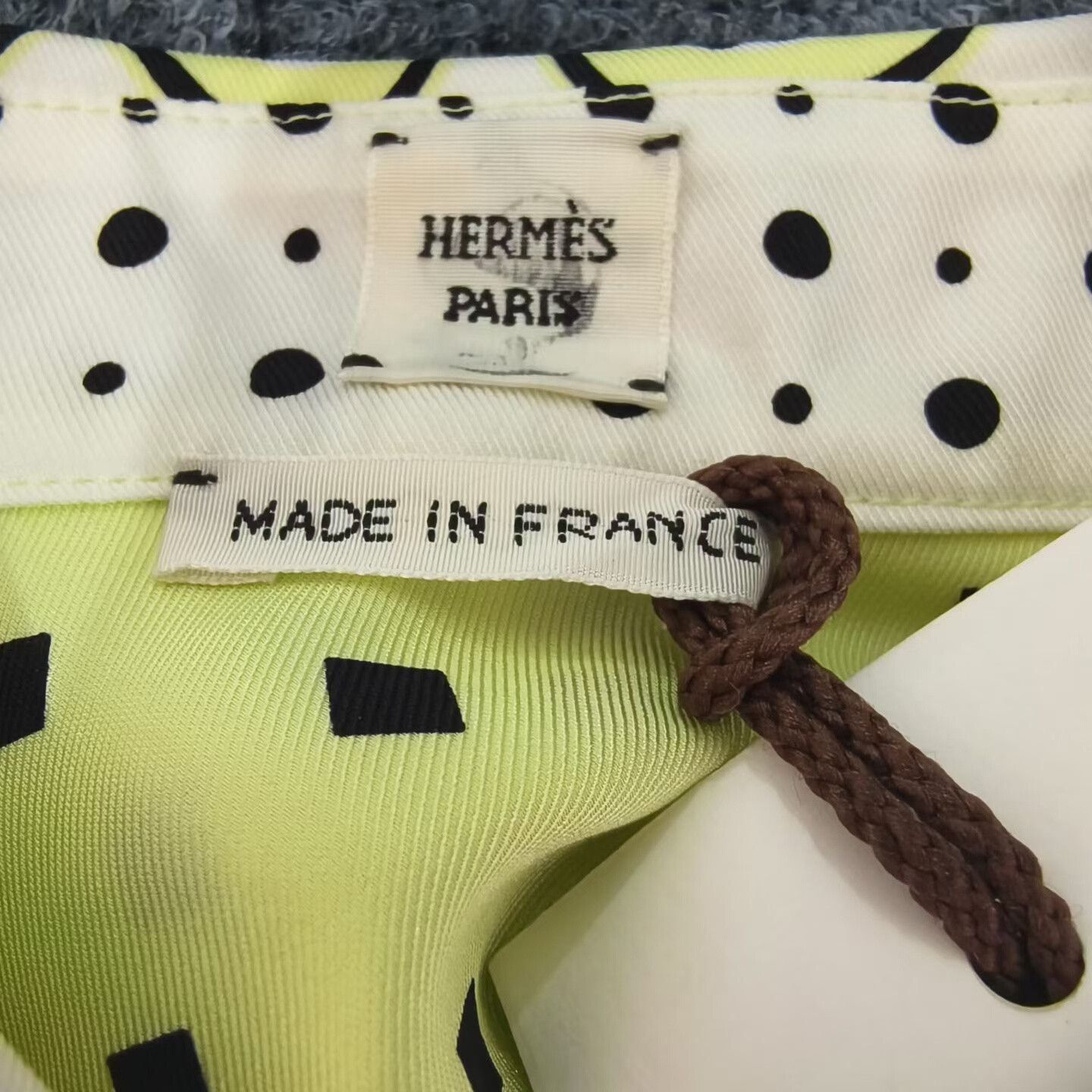 Hermes Hermes Silk Waist-Cinched Contrast Shirt Size XXS / US 00 / IT 34 - 3 Thumbnail