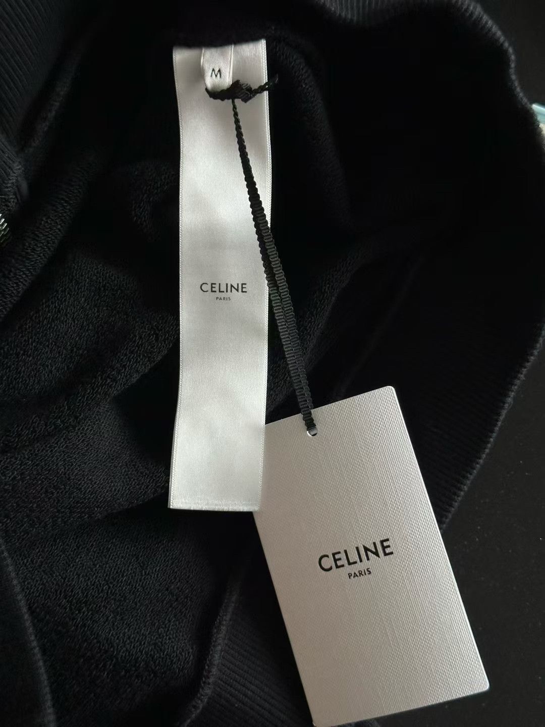 Celine Celine Black Logo Zip Hoodie Size US M / EU 48-50 / 2 - 4 Thumbnail