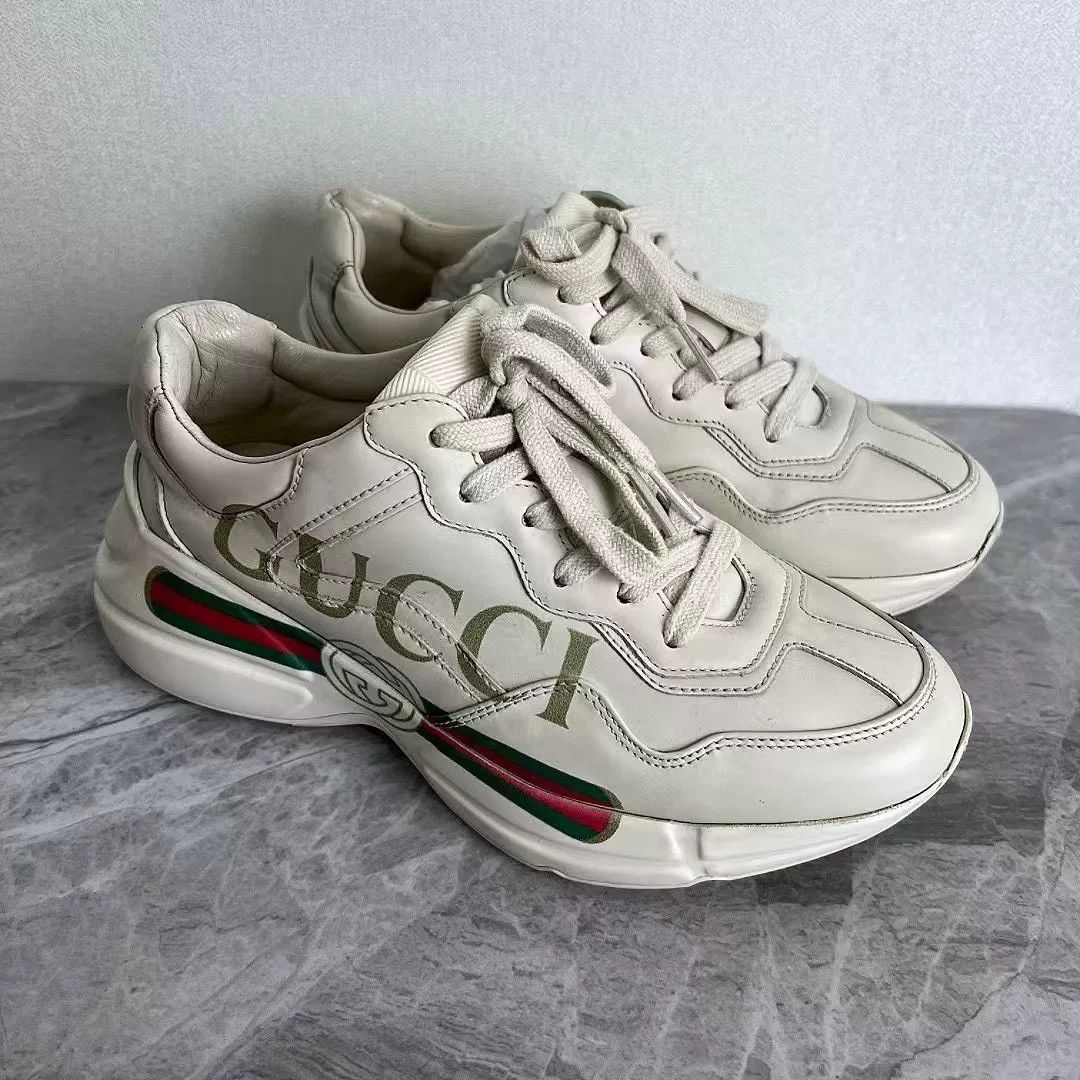 Gucci Gucci Rhyton Ivory Dad Shoes Size US 4.5 / IT 34.5 - 3 Thumbnail