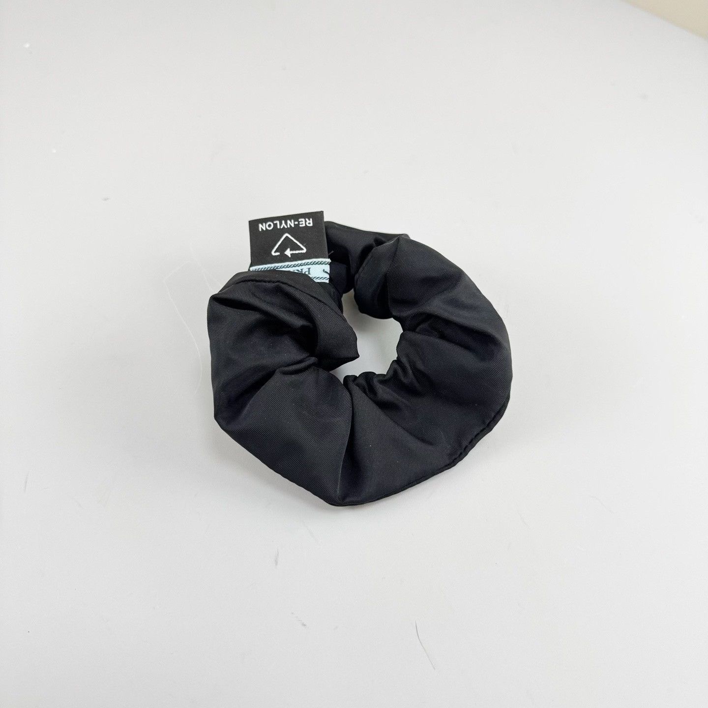 Prada Prada Triangle Logo Nylon Hair Scrunchie Size ONE SIZE - 3 Thumbnail