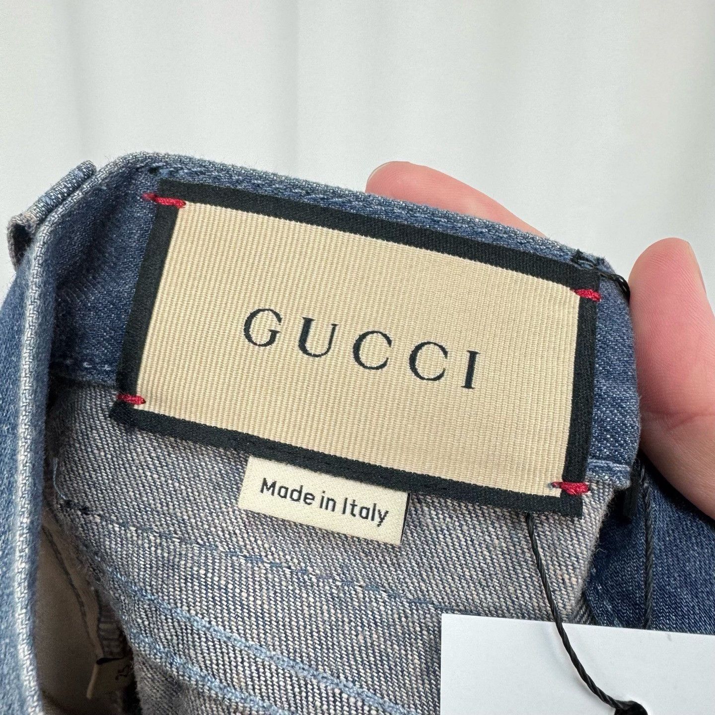 Gucci Gucci Leather Patch Washed Flared Jeans Size 25" / US 0 / IT 36 - 5 Thumbnail