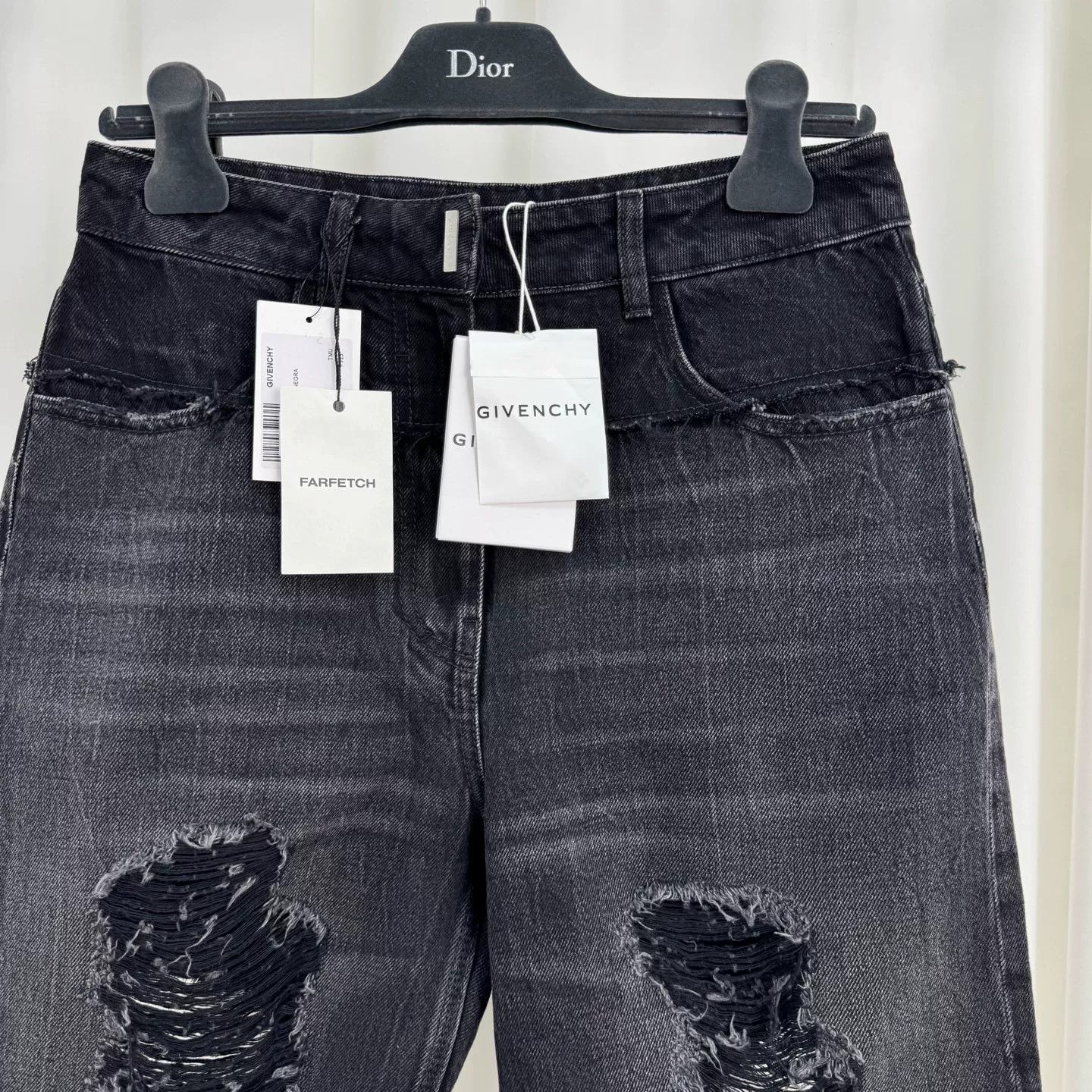 Givenchy Givenchy Washed Distressed Denim Shorts Size US 36 / EU 52 - 4 Thumbnail