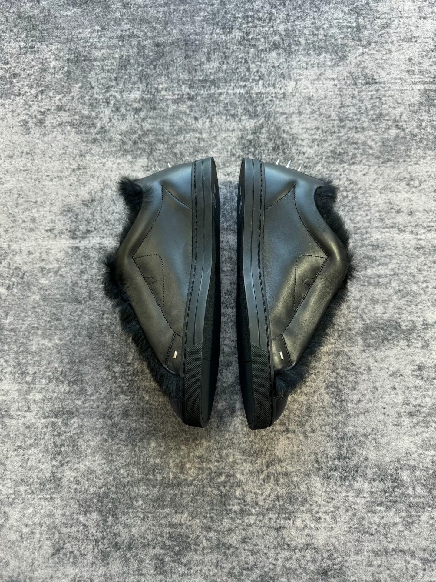 Fendi Fendi Leather Fur Rivet Sneakers Size US 9 / IT 39 - 5 Thumbnail