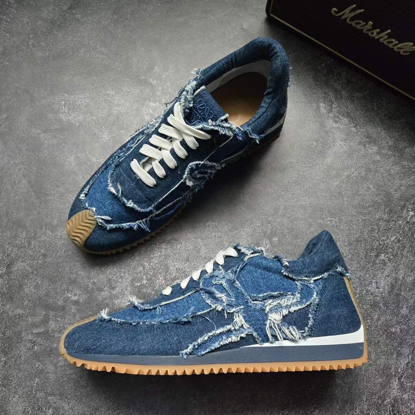 Loewe LOEWE FLOW RUNNER Denim Blue Sneakers Size US 7 / EU 40 - 4 Thumbnail
