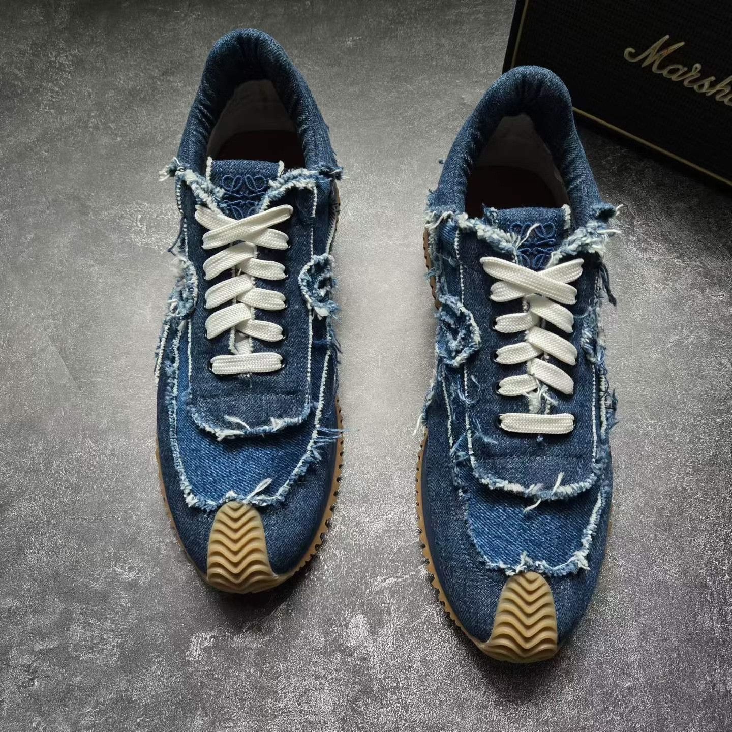 Loewe LOEWE FLOW RUNNER Denim Blue Sneakers Size US 7 / EU 40 - 2 Thumbnail