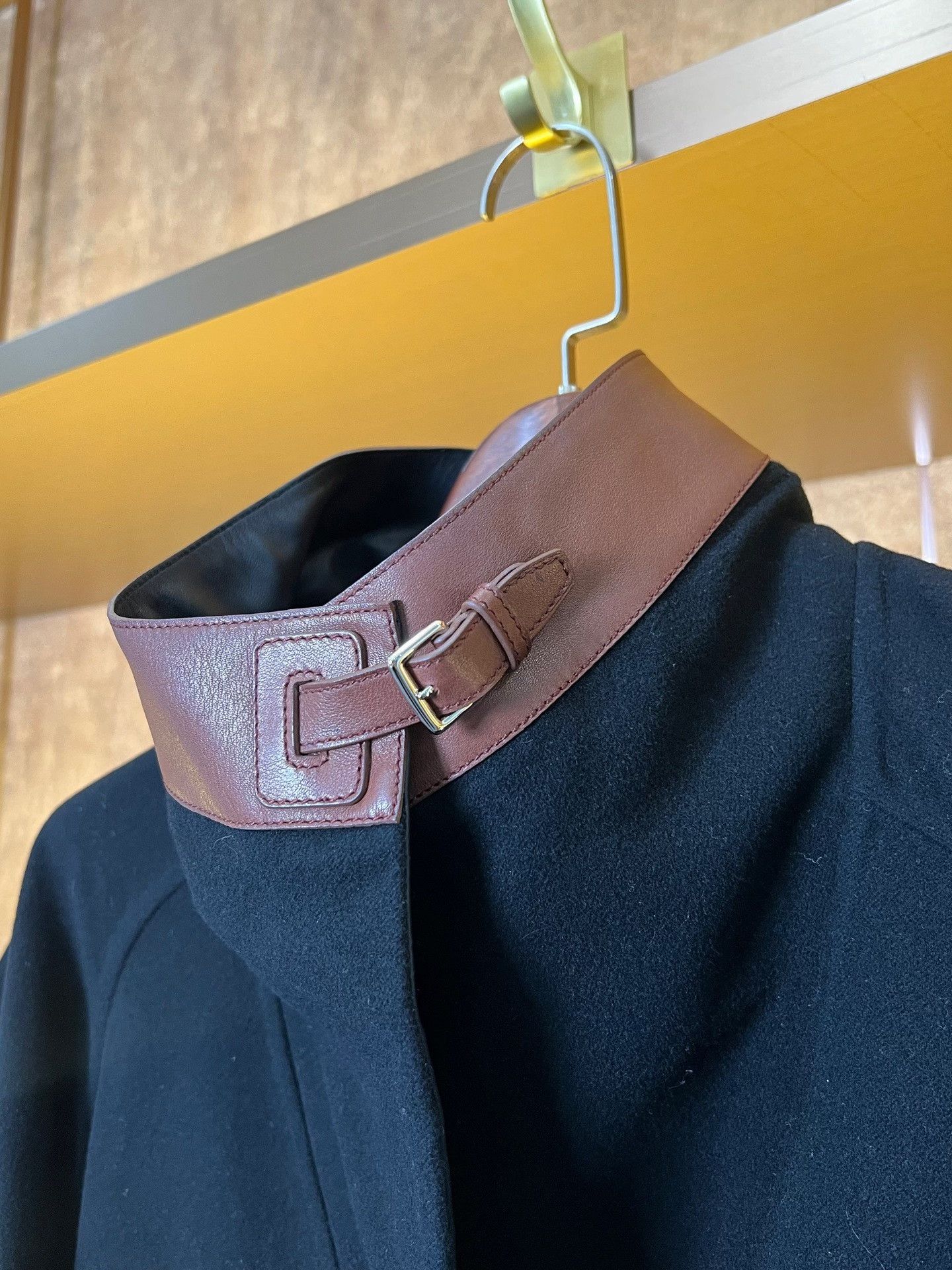 Hermes Hermes Lambskin Collar Cashmere Coat Size XXS / US 00 / IT 34 - 3 Thumbnail