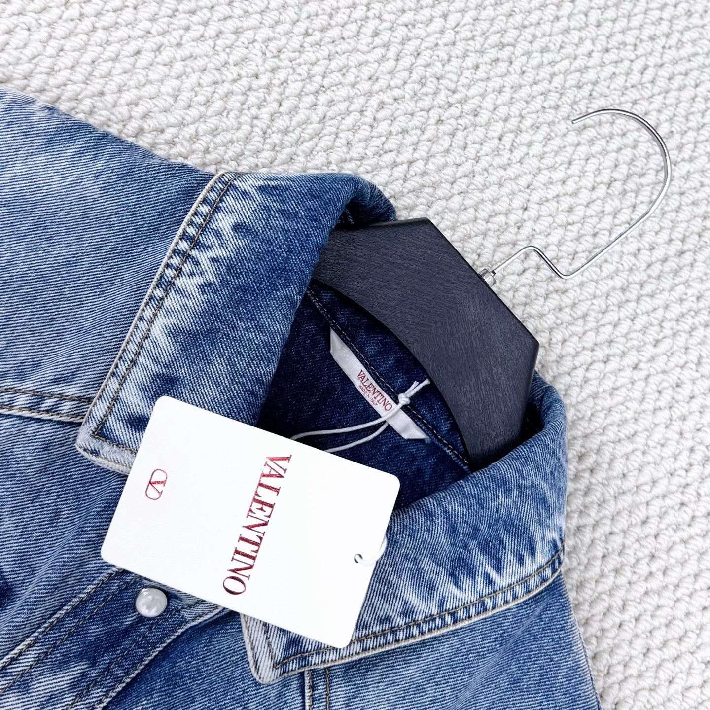 Valentino Valentino Logo Denim Jacket Size US M / EU 48-50 / 2 - 3 Thumbnail