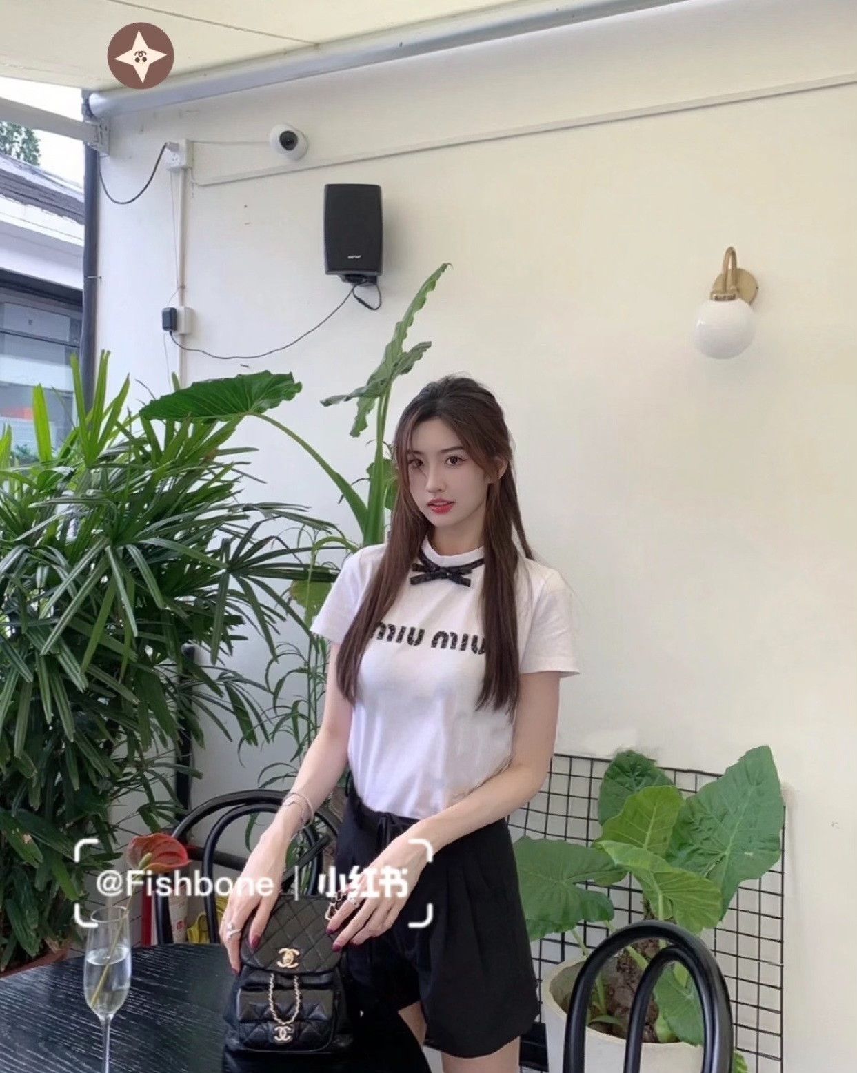 Miu Miu Miu Miu White Bow Logo Short-Sleeve Top Size XS / US 0-2 / IT 36-38 - 9 Thumbnail