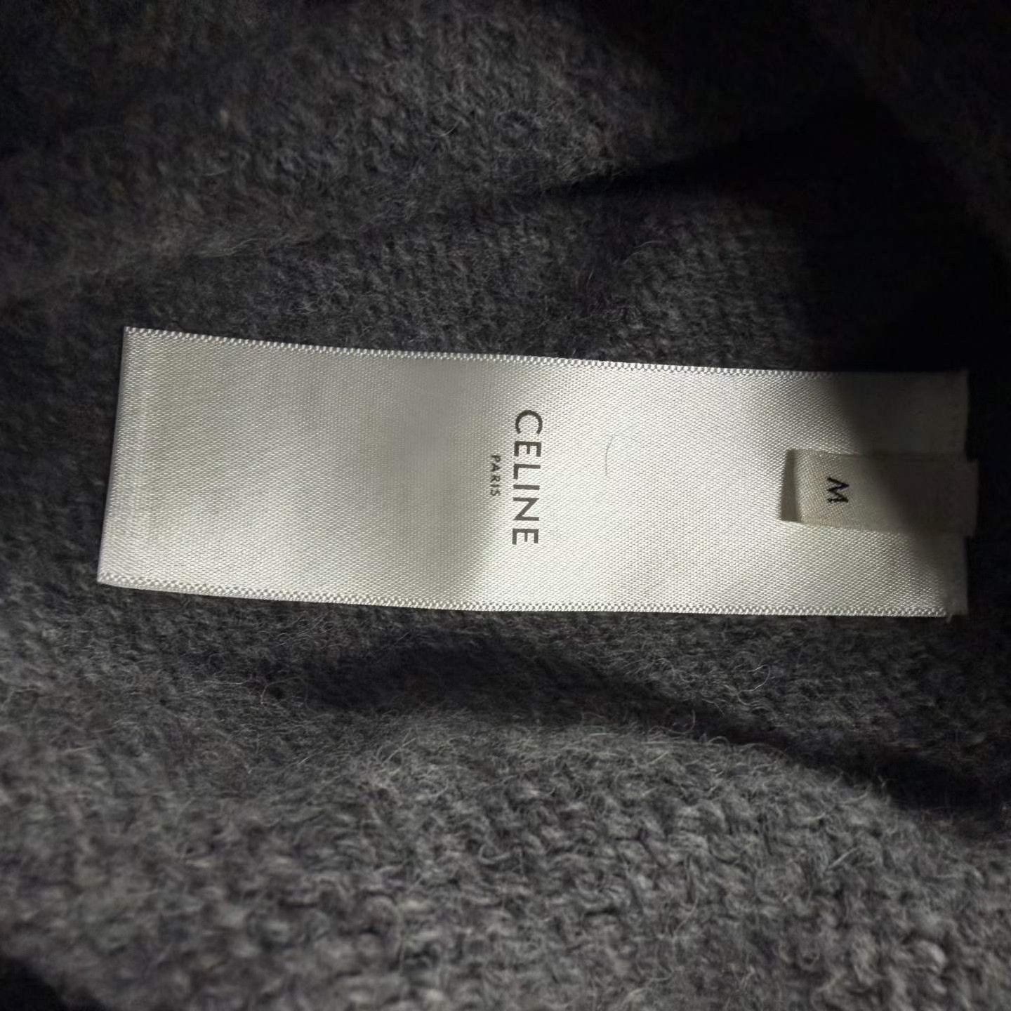 Celine Celine Gray Logo Knit Sweater Size S / US 4 / IT 40 - 4 Thumbnail