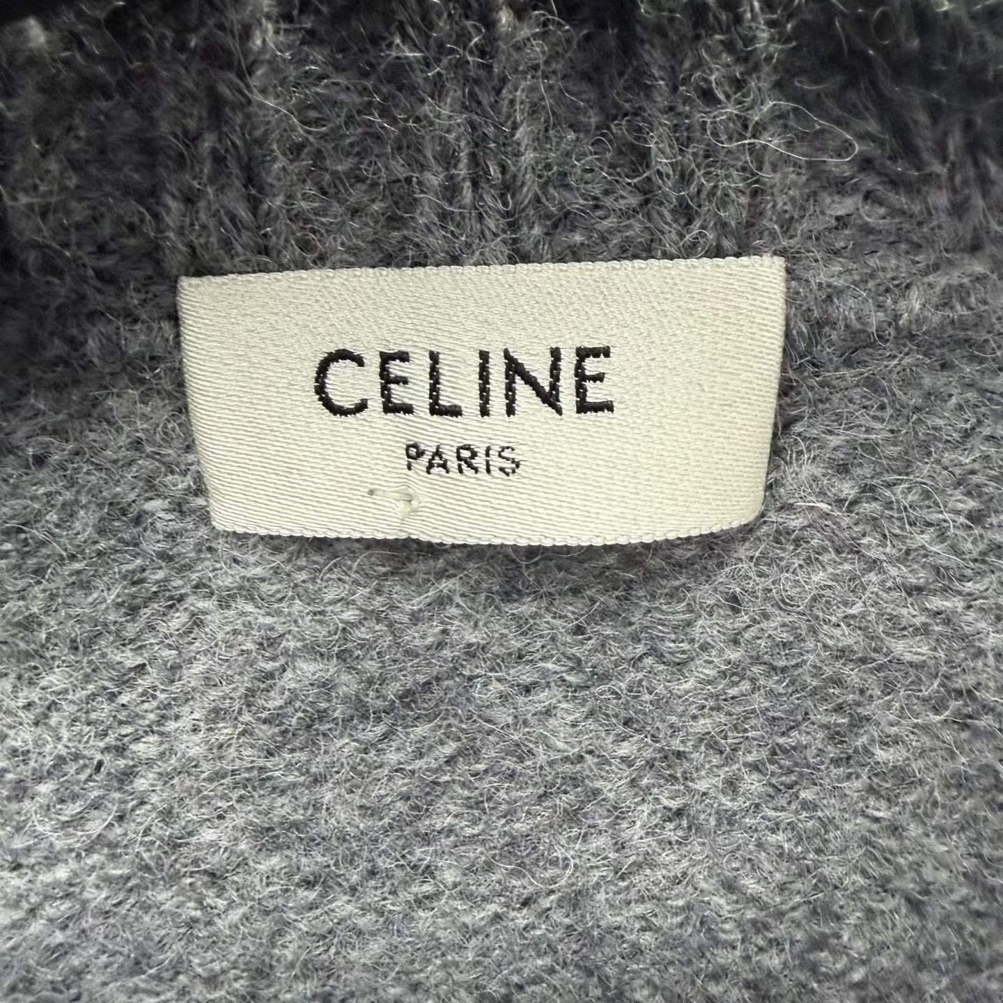 Celine Celine Gray Logo Knit Sweater Size S / US 4 / IT 40 - 5 Thumbnail
