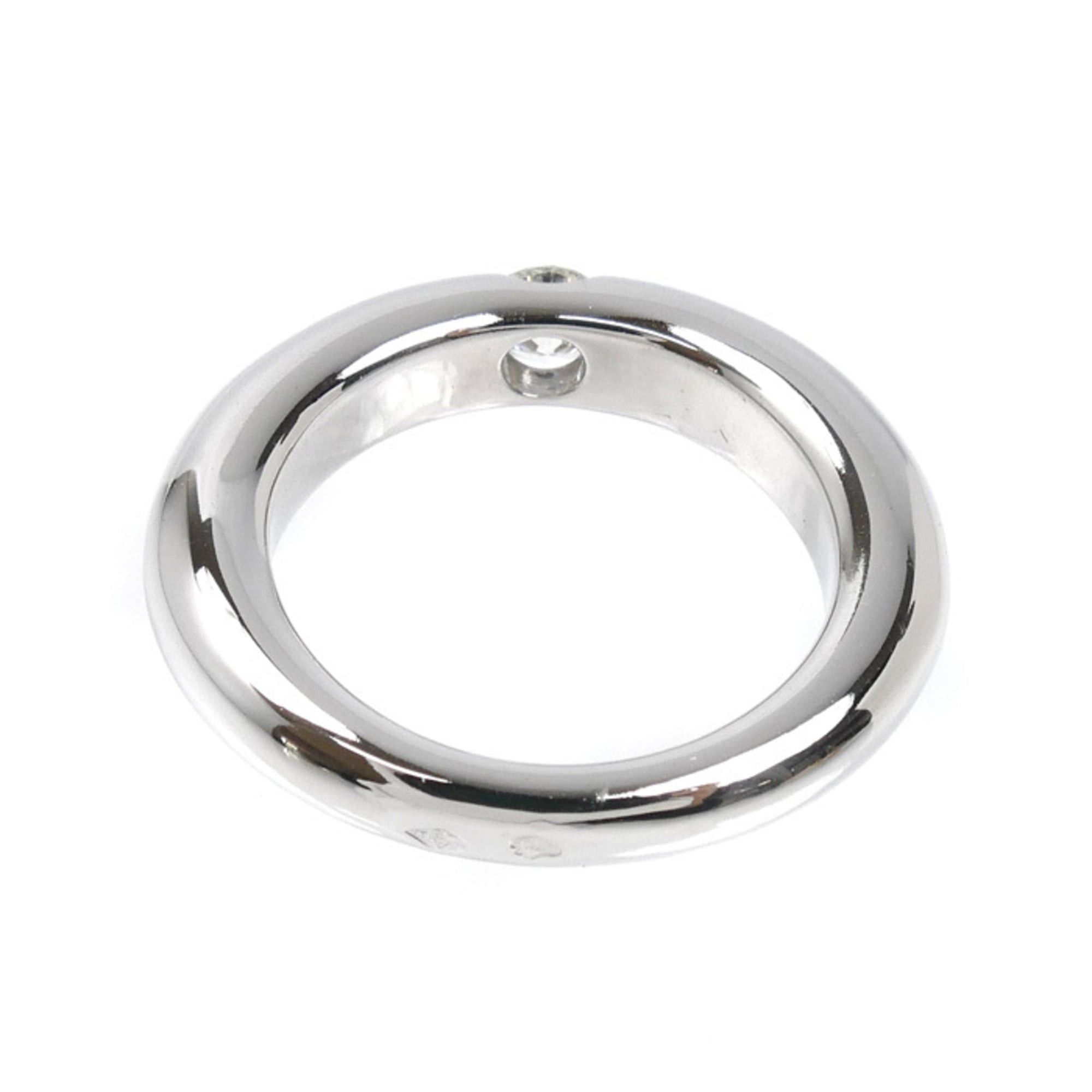 Cartier Cartier 18KWG White Gold Ellipse Ring B4027350 Diamond 0.25ct 50 9.7g Women's Size ONE SIZE - 4 Thumbnail