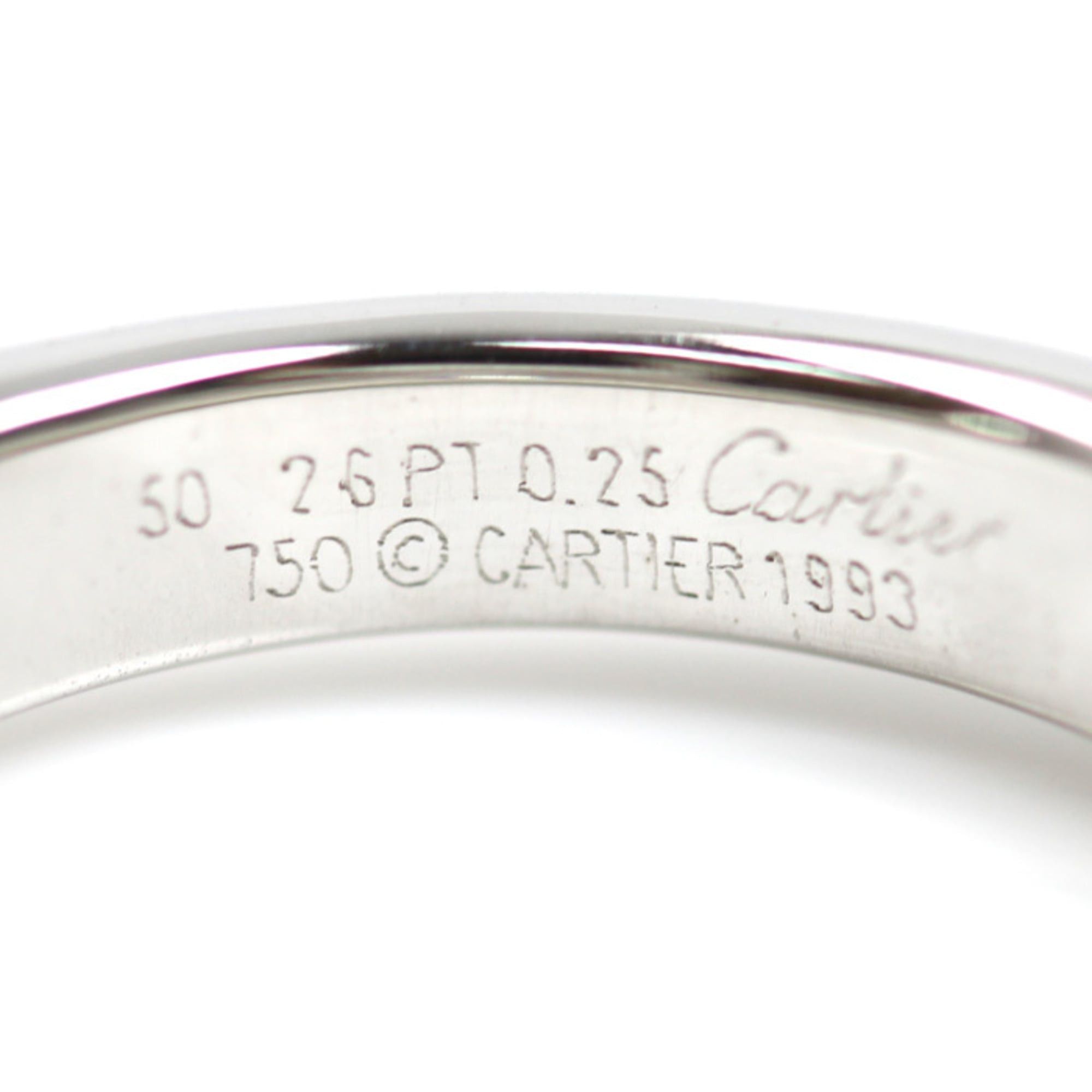 Cartier Cartier 18KWG White Gold Ellipse Ring B4027350 Diamond 0.25ct 50 9.7g Women's Size ONE SIZE - 5 Thumbnail
