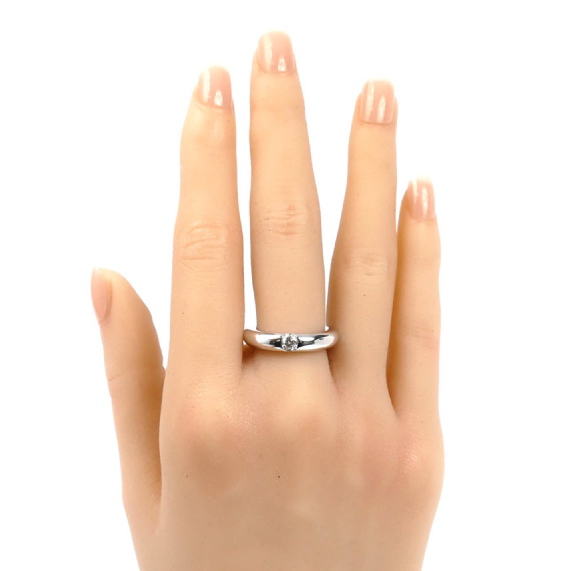 Cartier Cartier 18KWG White Gold Ellipse Ring B4027350 Diamond 0.25ct 50 9.7g Women's Size ONE SIZE - 7 Thumbnail