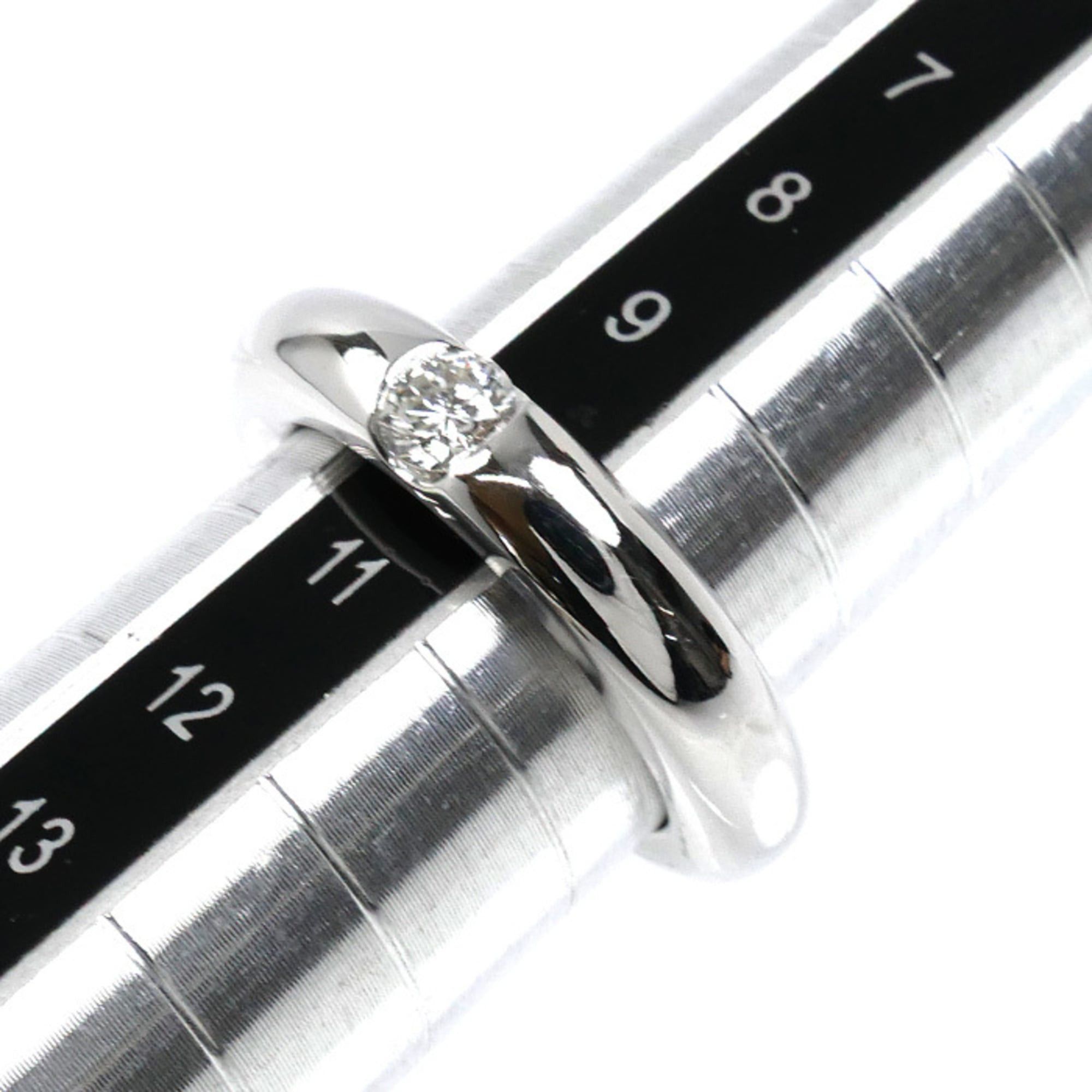 Cartier Cartier 18KWG White Gold Ellipse Ring B4027350 Diamond 0.25ct 50 9.7g Women's Size ONE SIZE - 6 Thumbnail