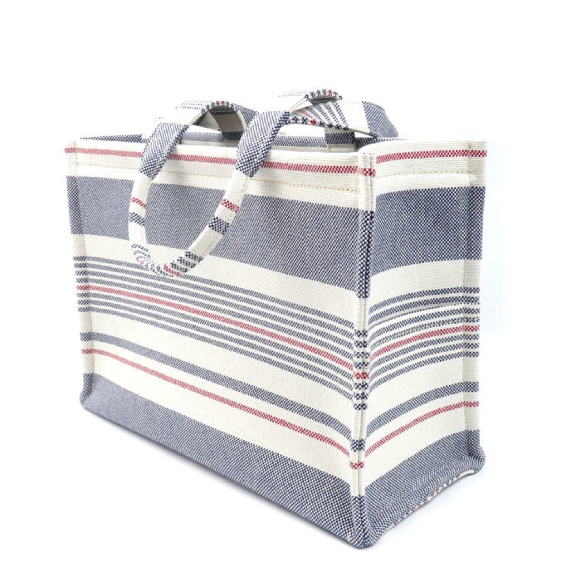 Celine Celine Large Cabas Thais Tote Bag White x Blue Red 196762FYN Triomphe Women's Size ONE SIZE - 2 Thumbnail