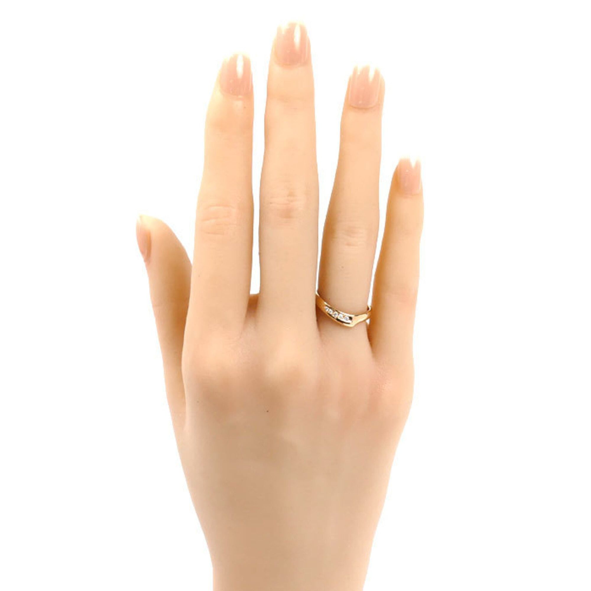 Tiffany & Co. TIFFANY&Co. Tiffany 18KPG Pink Gold Open Heart Band Diamond Ring, 3.0g, Women's Size ONE SIZE - 7 Thumbnail