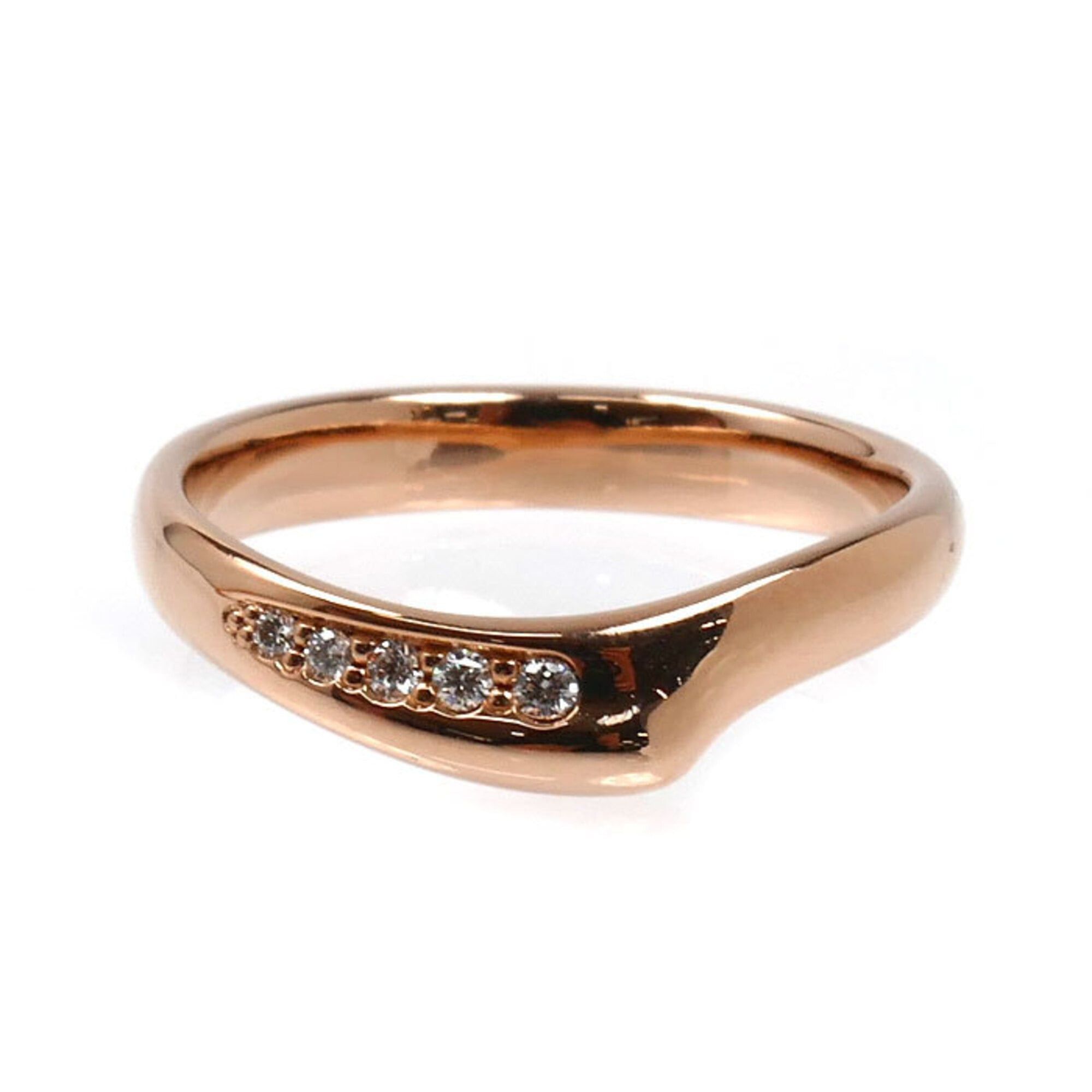 Tiffany & Co. TIFFANY&Co. Tiffany 18KPG Pink Gold Open Heart Band Diamond Ring, 3.0g, Women's Size ONE SIZE - 3 Thumbnail