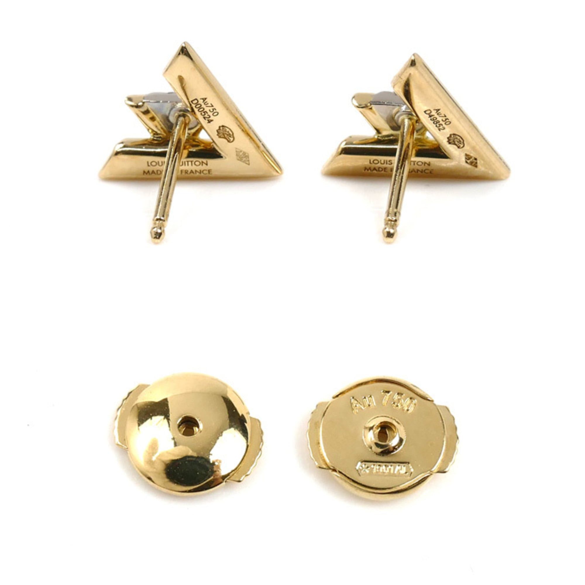 Louis Vuitton LOUIS VUITTON 18KYG Yellow Gold Vault One Earrings Q96969 Diamond 3.4g Set for Women Size ONE SIZE - 3 Thumbnail