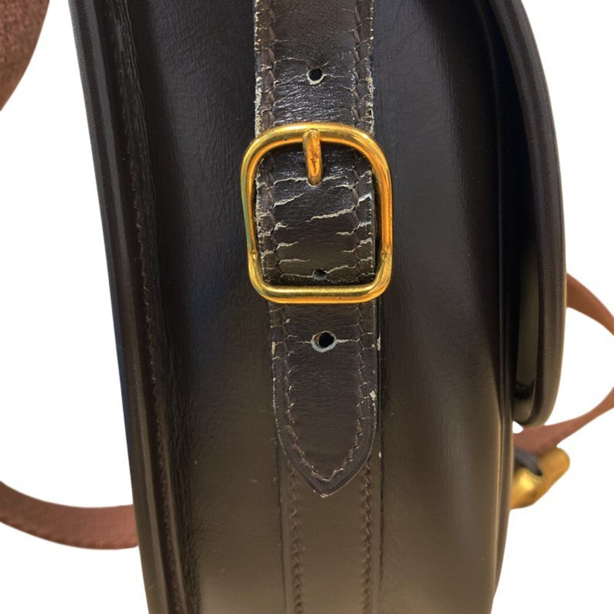 Hermes Hermes Duffle Crossbody Shoulder Bag, Brown Leather, Women's HERMES Size ONE SIZE - 7 Thumbnail