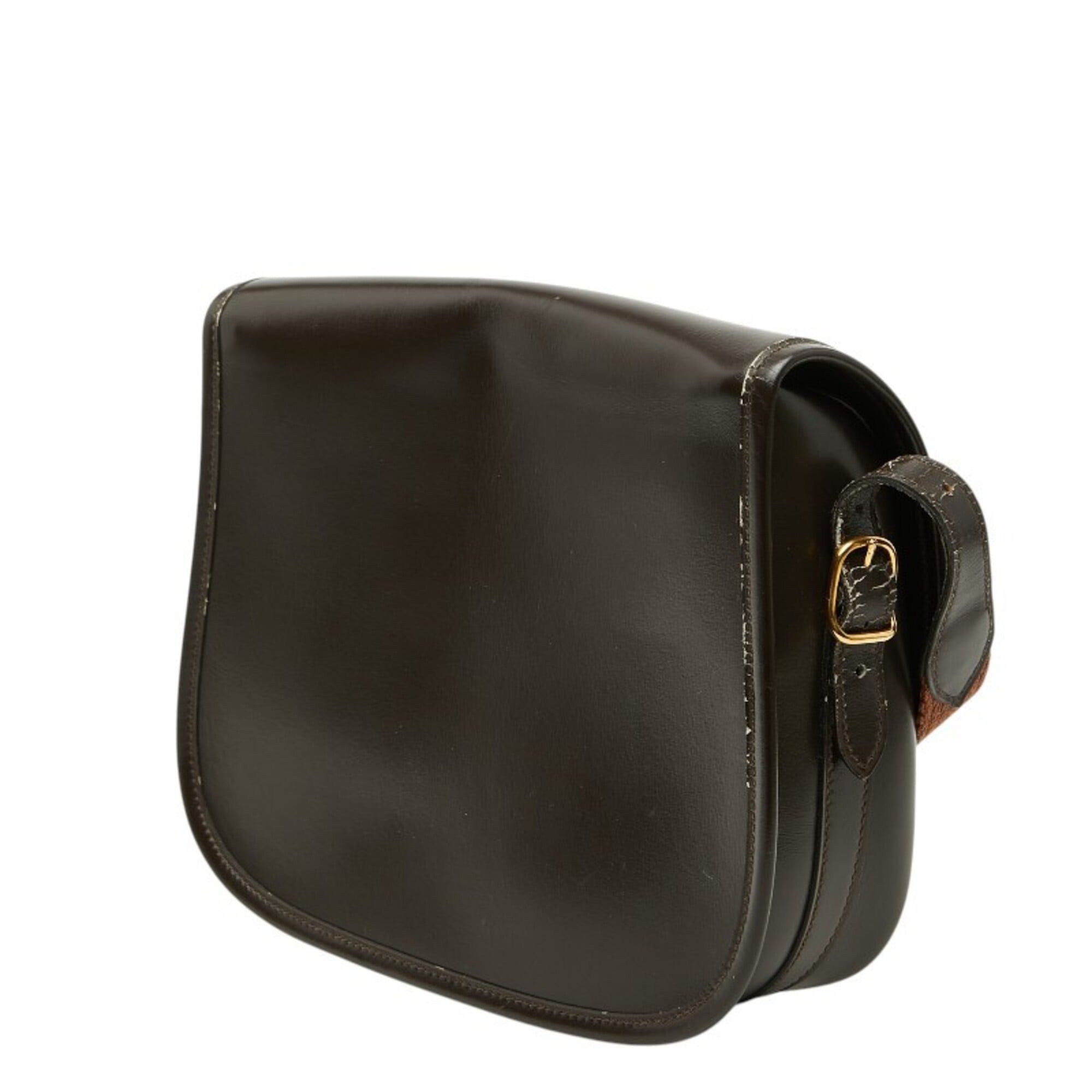 Hermes Hermes Duffle Crossbody Shoulder Bag, Brown Leather, Women's HERMES Size ONE SIZE - 2 Thumbnail