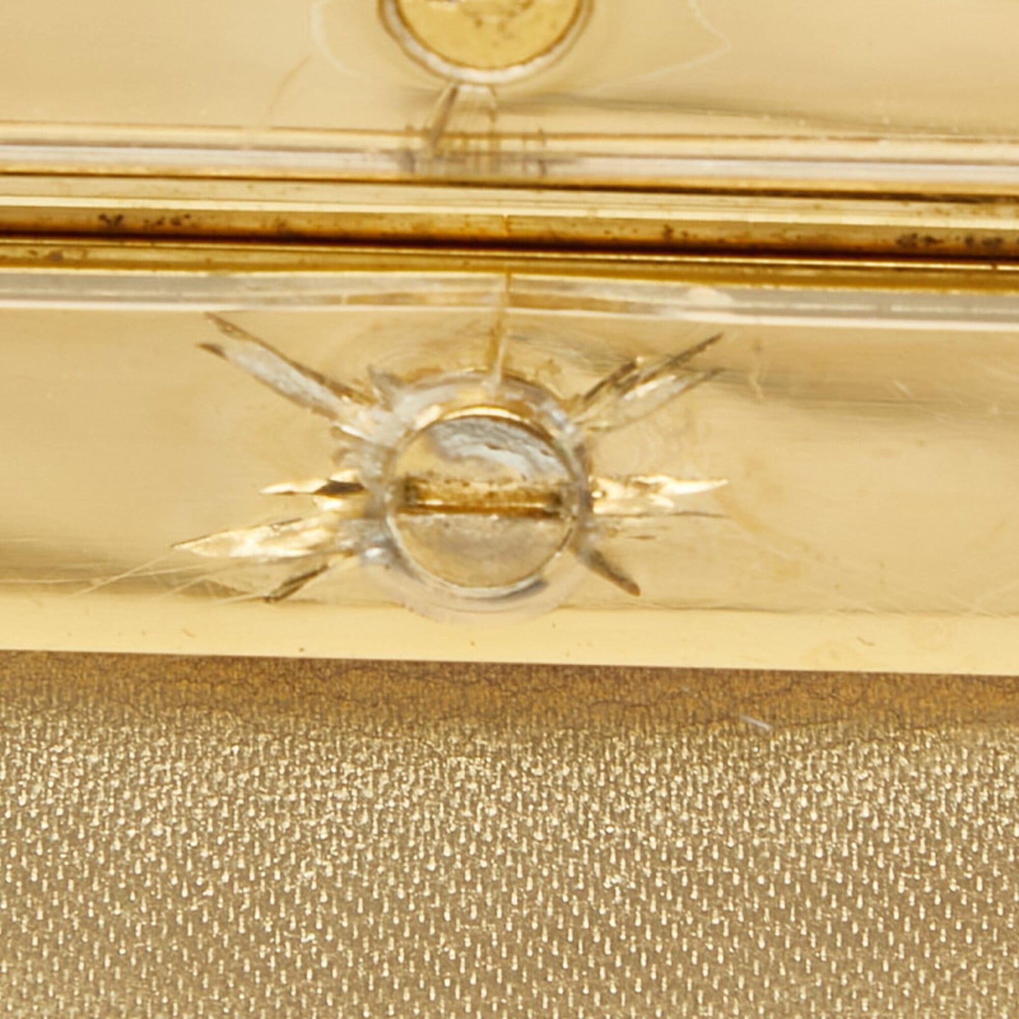 Salvatore Ferragamo Salvatore Ferragamo Gancini Top Handle Acrylic Handbag, Clear Plastic, Women's. Size ONE SIZE - 13 Thumbnail