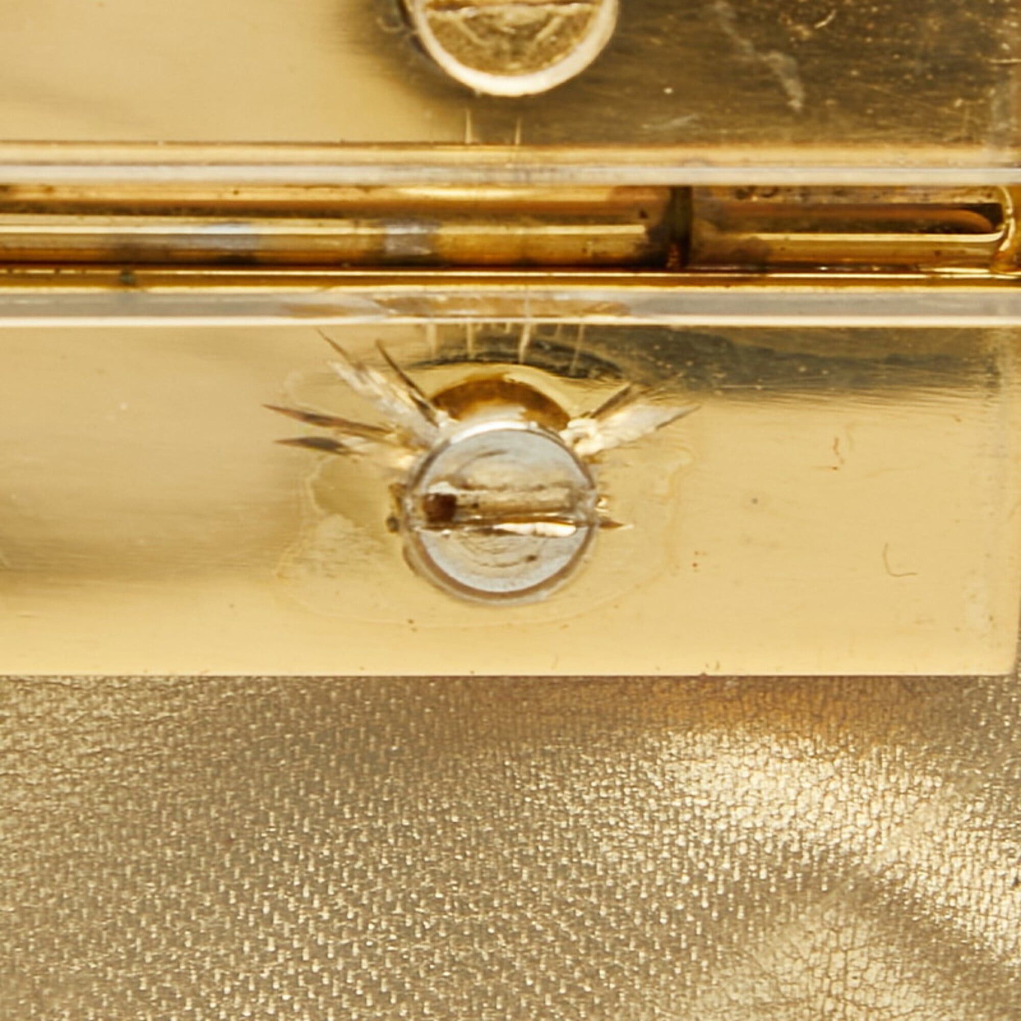 Salvatore Ferragamo Salvatore Ferragamo Gancini Top Handle Acrylic Handbag, Clear Plastic, Women's. Size ONE SIZE - 14 Thumbnail