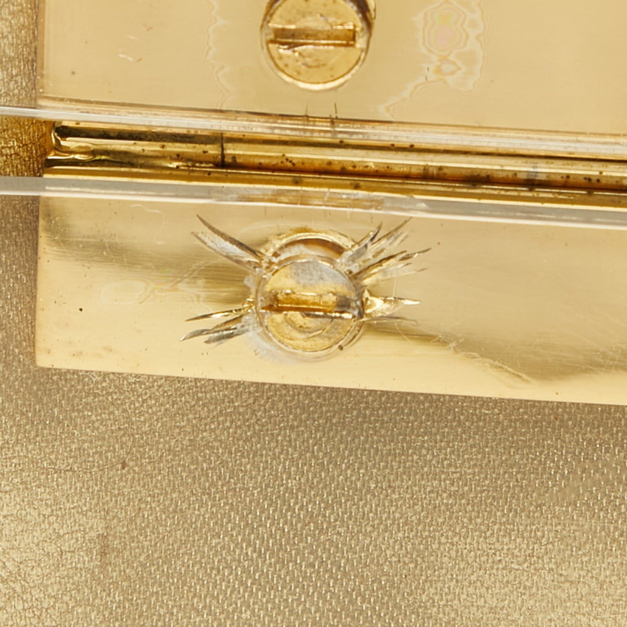 Salvatore Ferragamo Salvatore Ferragamo Gancini Top Handle Acrylic Handbag, Clear Plastic, Women's. Size ONE SIZE - 12 Thumbnail