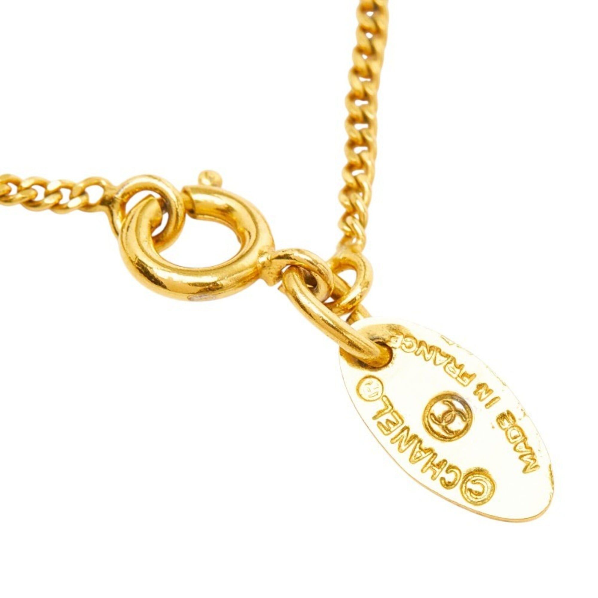 Chanel Chanel Logo Necklace, Gold Plated, Faux Pearl, Women's CHANEL Size ONE SIZE - 6 Thumbnail