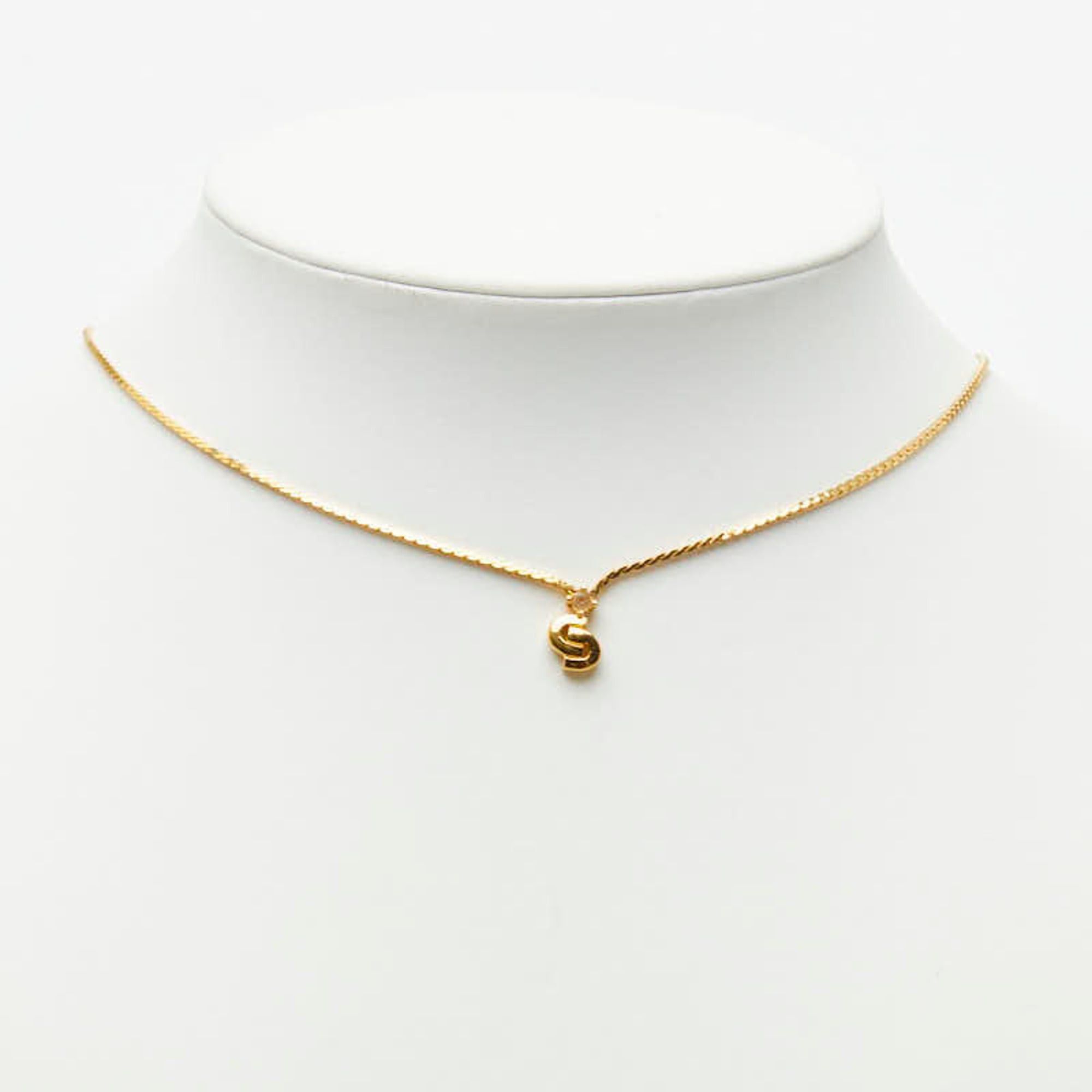 Dior Christian Dior Dior CD Logo Necklace, Gold Plated, Women's Size ONE SIZE - 6 Thumbnail