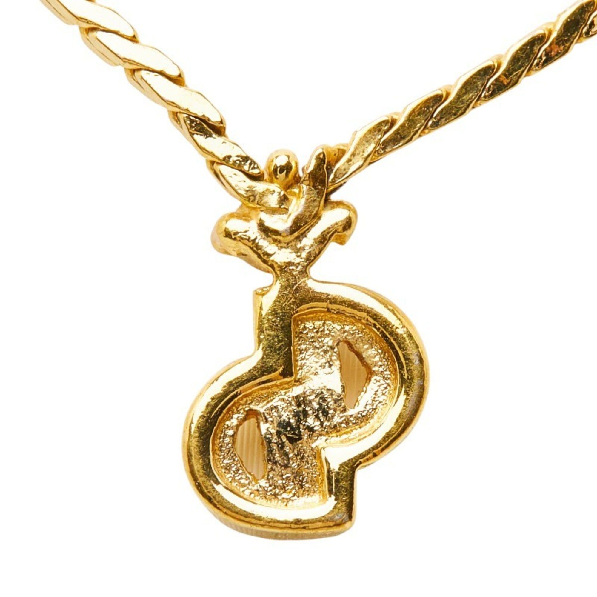 Dior Christian Dior Dior CD Logo Necklace, Gold Plated, Women's Size ONE SIZE - 3 Thumbnail