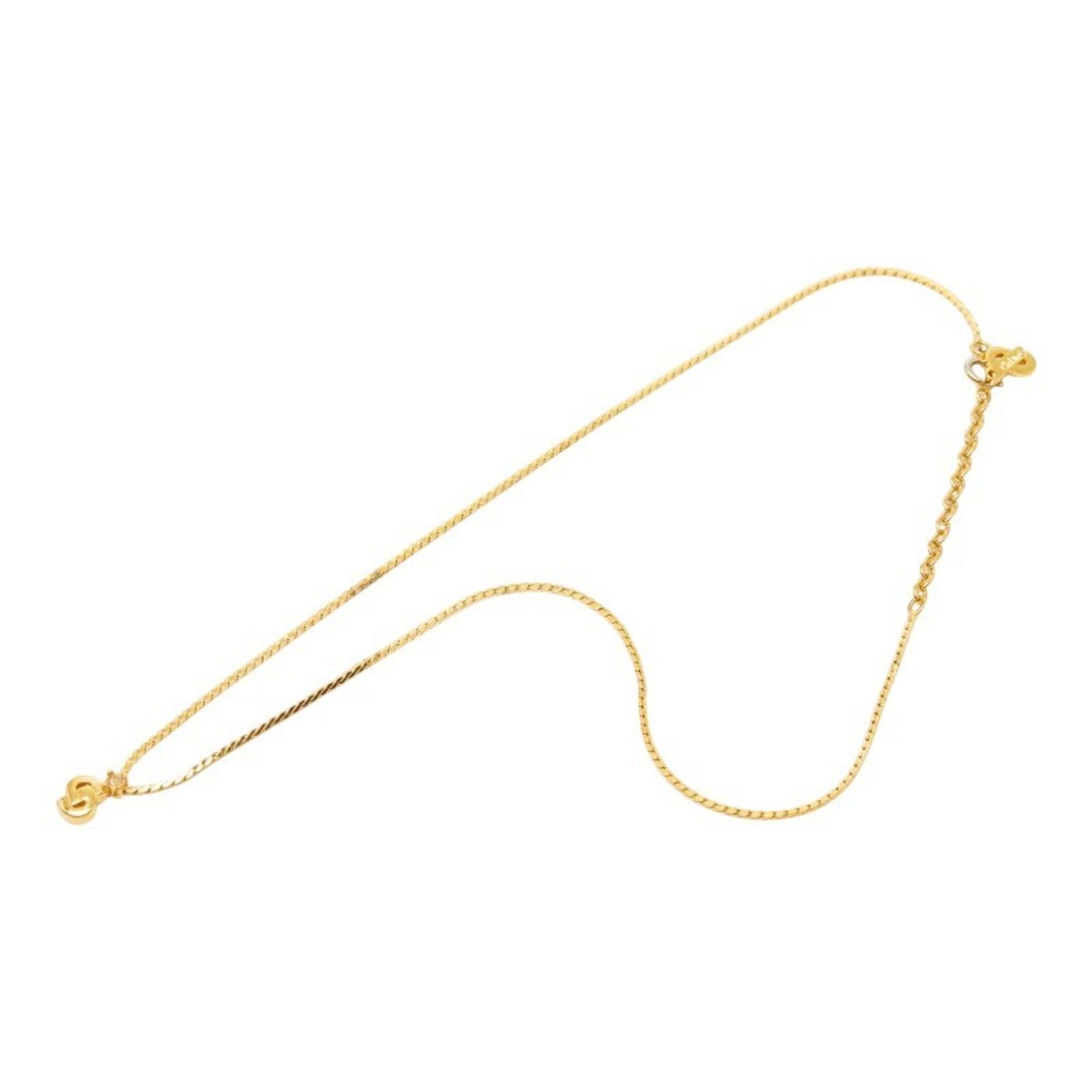 Dior Christian Dior Dior CD Logo Necklace, Gold Plated, Women's Size ONE SIZE - 4 Thumbnail