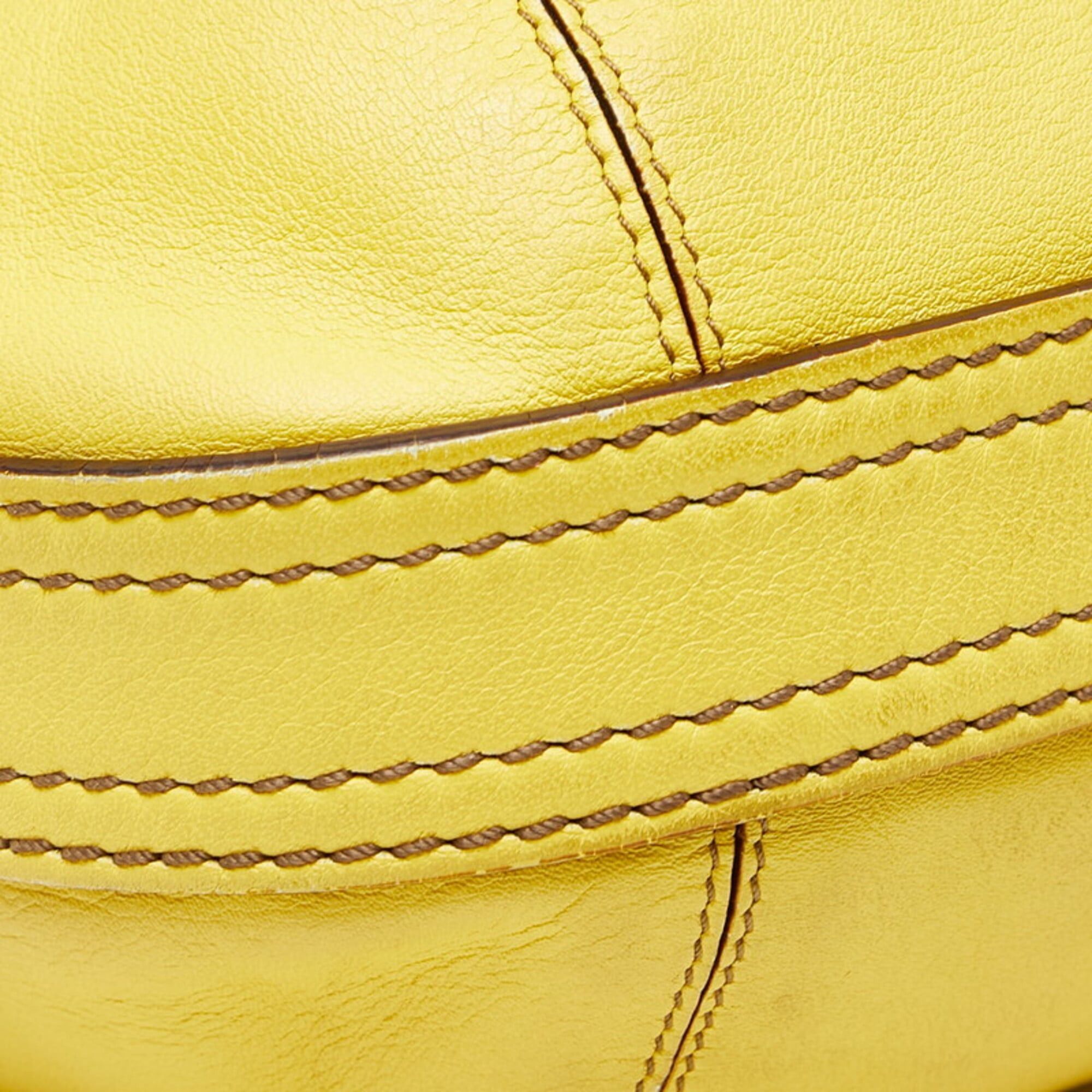 Loewe Loewe Anagram Fiesta Handbag Shoulder Bag 2-Way Yellow Leather Women's LOEWE Size ONE SIZE - 5 Thumbnail