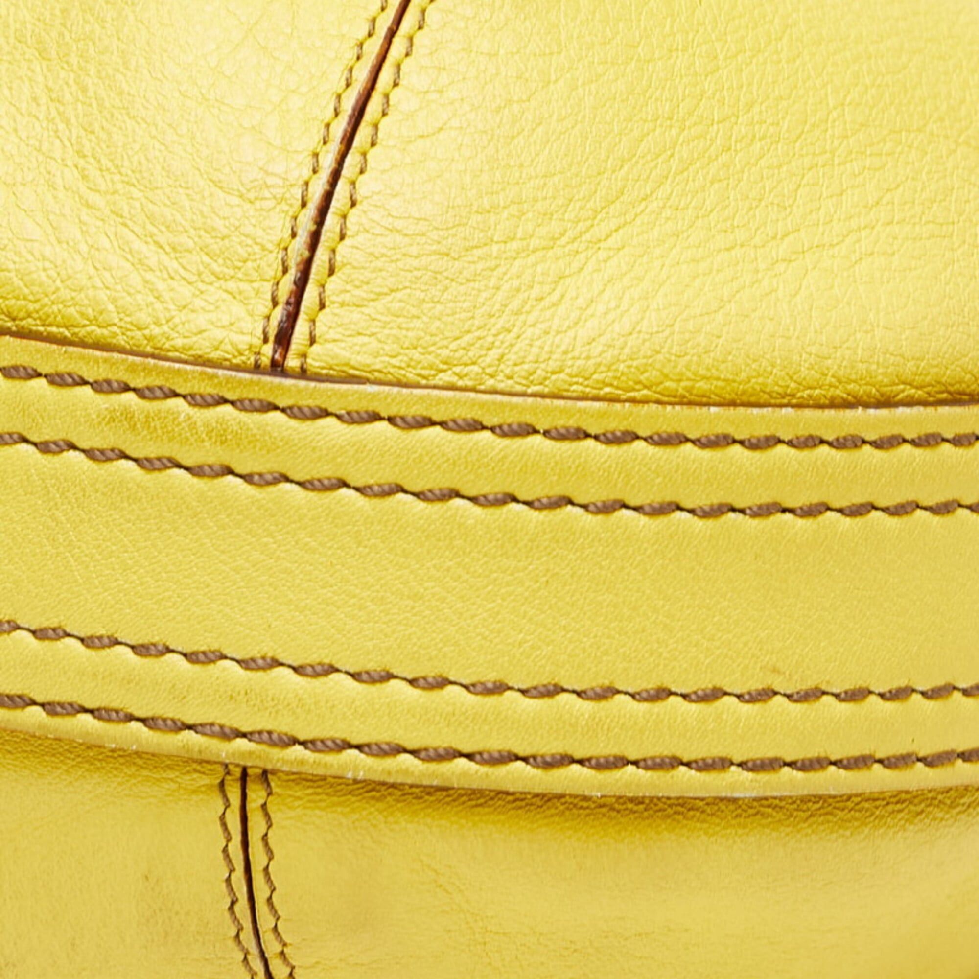 Loewe Loewe Anagram Fiesta Handbag Shoulder Bag 2-Way Yellow Leather Women's LOEWE Size ONE SIZE - 4 Thumbnail