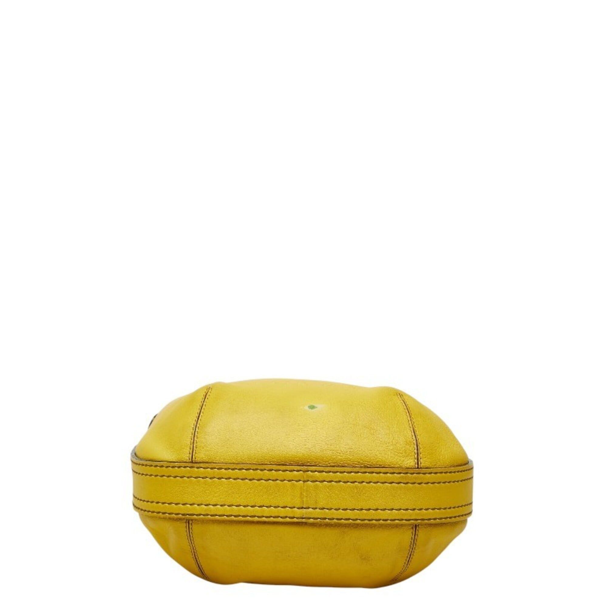Loewe Loewe Anagram Fiesta Handbag Shoulder Bag 2-Way Yellow Leather Women's LOEWE Size ONE SIZE - 3 Thumbnail