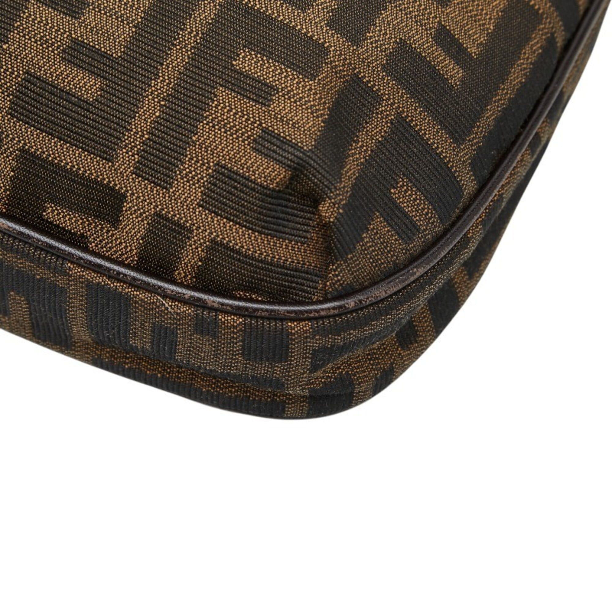 Fendi Fendi Zucca Crossbody Shoulder Bag 8BT190 Brown Canvas Leather Women's FENDI Size ONE SIZE - 4 Thumbnail