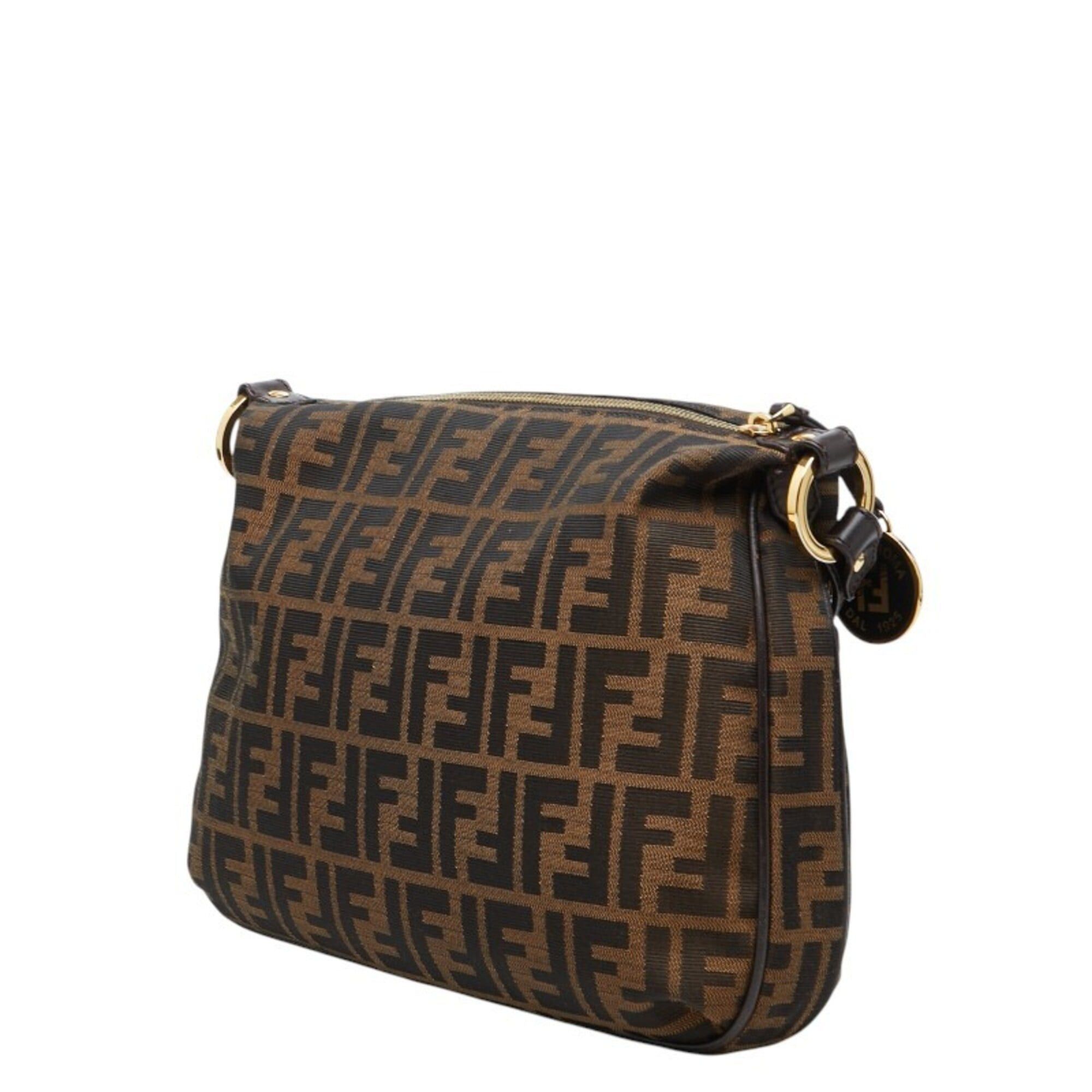 Fendi Fendi Zucca Crossbody Shoulder Bag 8BT190 Brown Canvas Leather Women's FENDI Size ONE SIZE - 2 Thumbnail