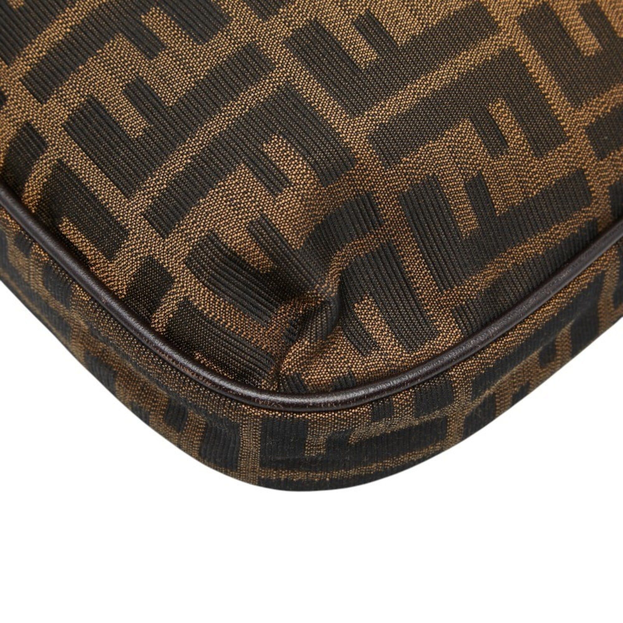 Fendi Fendi Zucca Crossbody Shoulder Bag 8BT190 Brown Canvas Leather Women's FENDI Size ONE SIZE - 6 Thumbnail