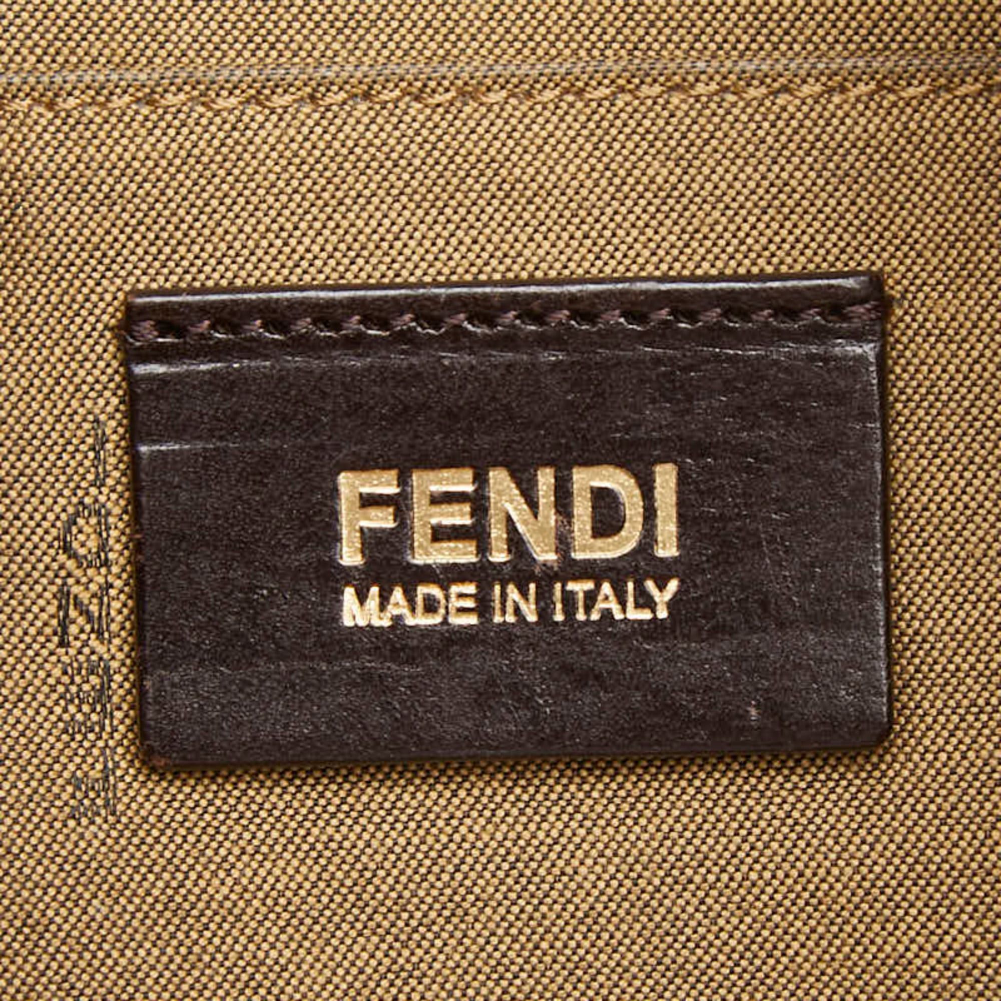 Fendi Fendi Zucca Crossbody Shoulder Bag 8BT190 Brown Canvas Leather Women's FENDI Size ONE SIZE - 11 Thumbnail
