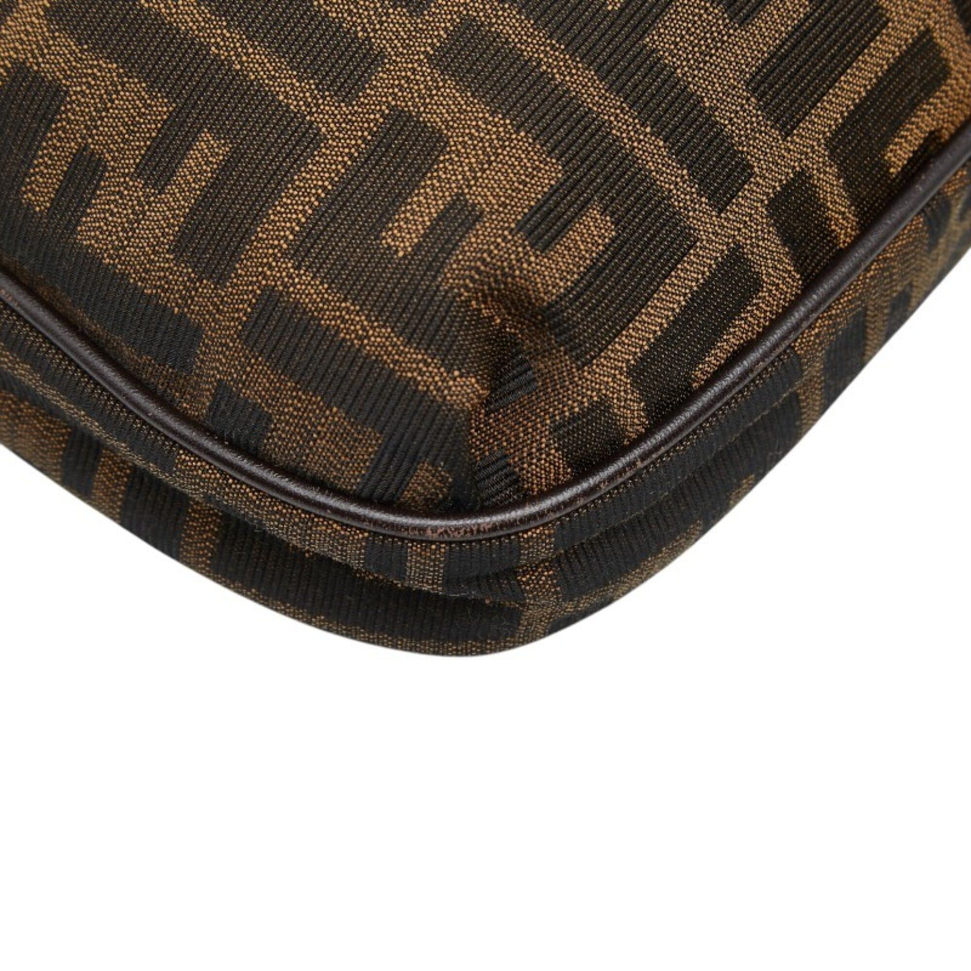Fendi Fendi Zucca Crossbody Shoulder Bag 8BT190 Brown Canvas Leather Women's FENDI Size ONE SIZE - 7 Thumbnail
