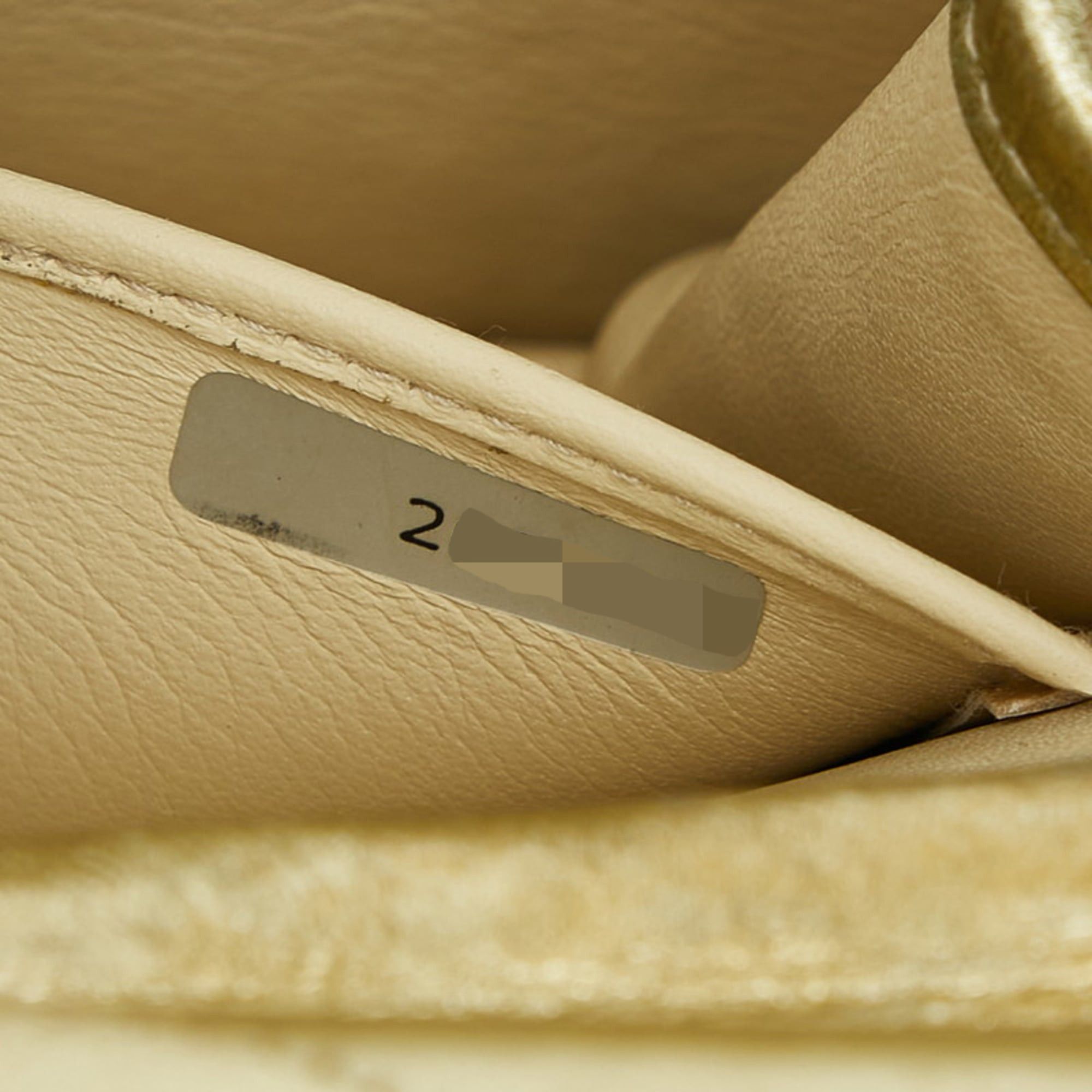 Chanel Chanel Coco Mark Mini Matelassé Chain Shoulder Bag, Gold Leather, Women's CHANEL Size ONE SIZE - 12 Thumbnail